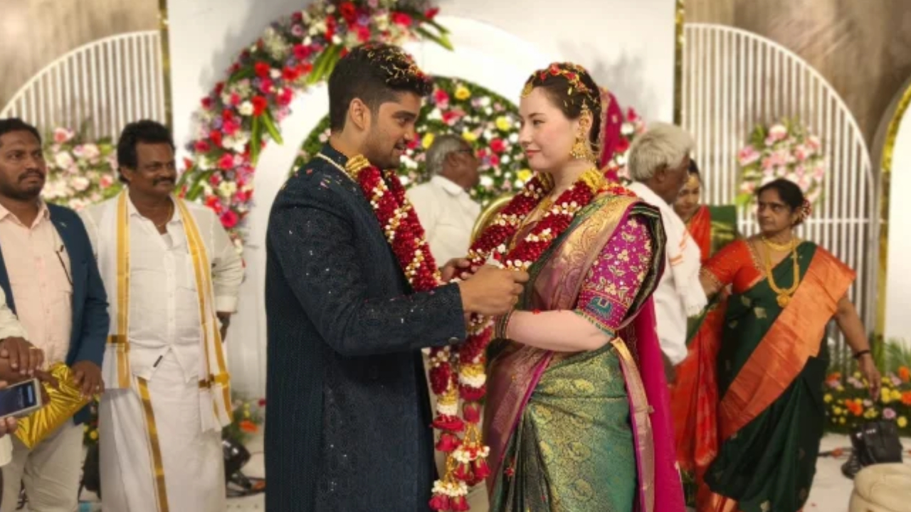 Andhra Boy German Girl Wedding: సరిహద్దులు దాటిన ప్రేమ.. జర్మనీ అమ్మాయితో ఆంధ్రా అబ్బాయి పెళ్లి