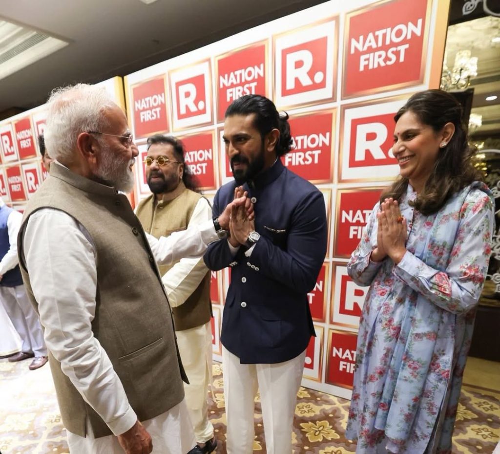 Ram Charan and Upasana Meets PM Narendra Modi