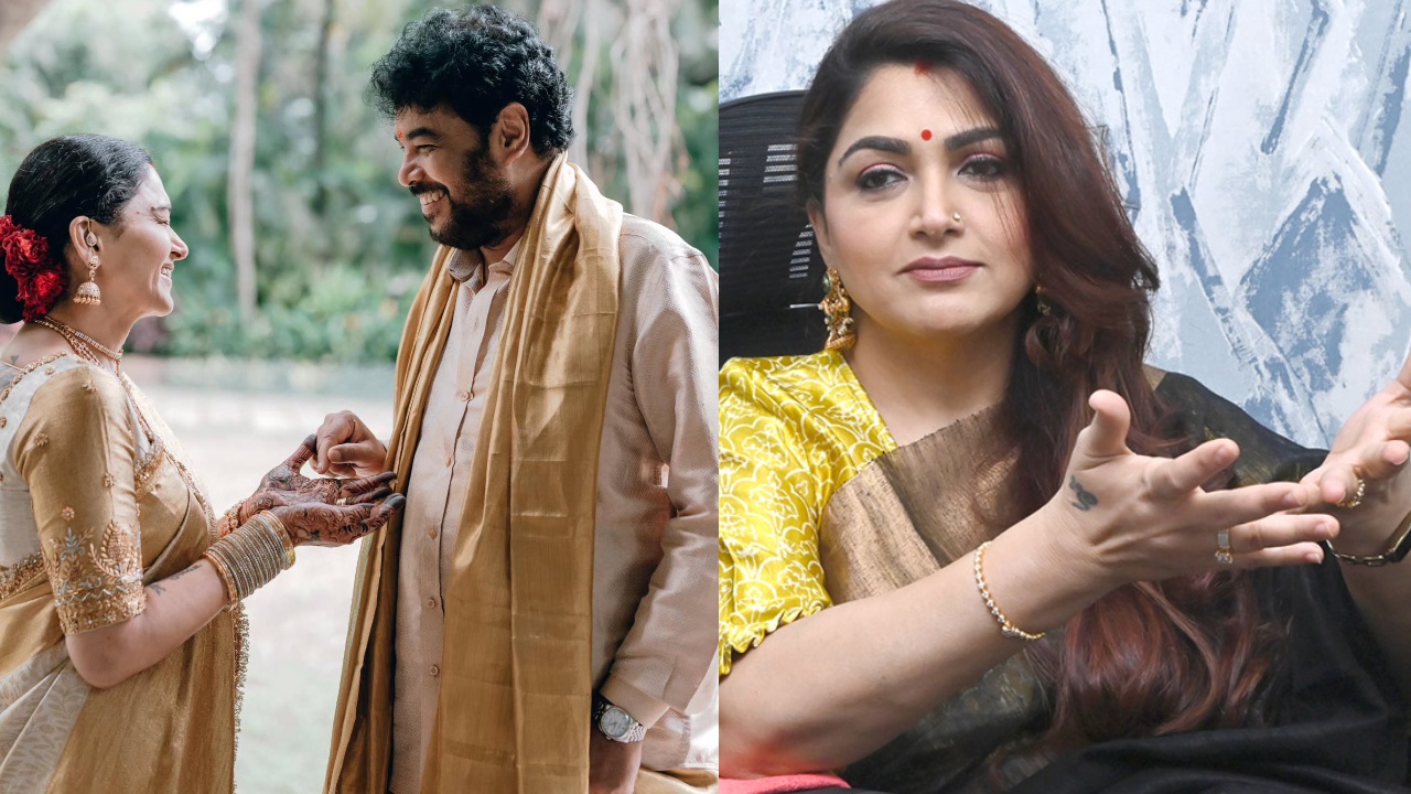 Kushboo Sundar : భర్తతో క్యూట్ ఫోటో.. నెటిజన్స్ విమర్శలు.. స్ట్రాంగ్ కౌంటర్ ఇచ్చిన కుష్బూ..