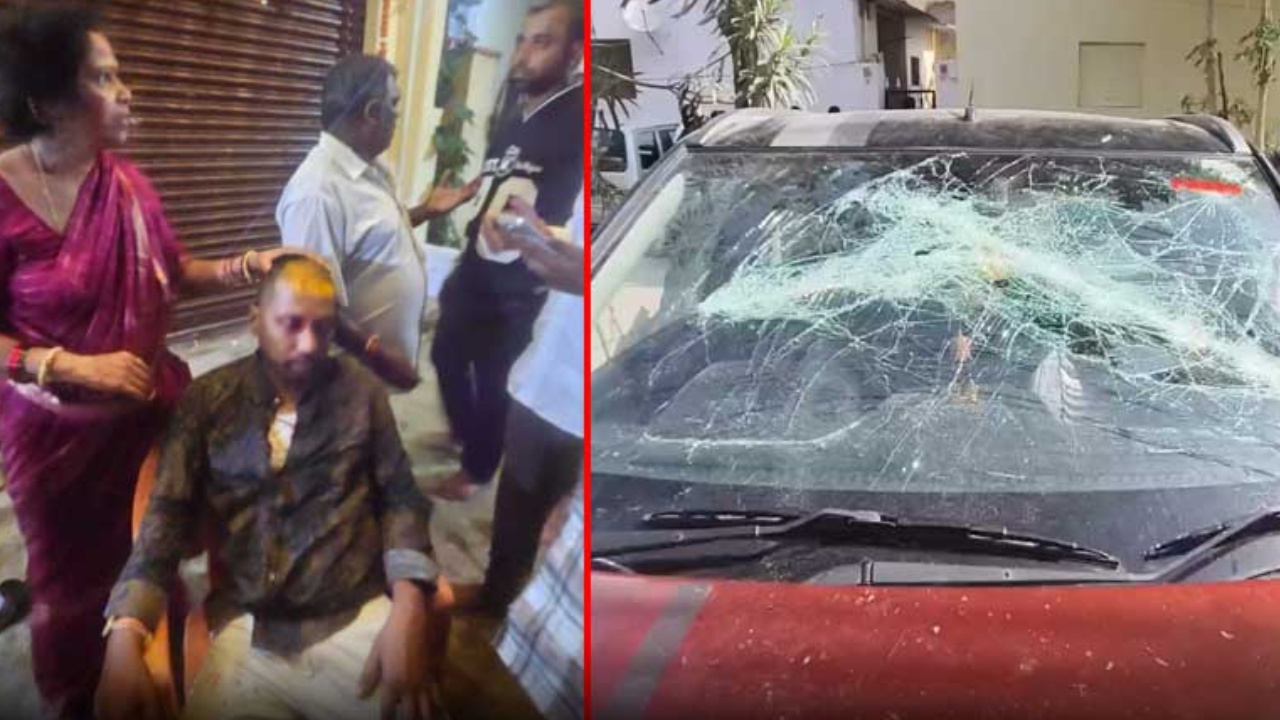 Hyderabad : గృహప్రవేశం వేడుకలో వీరంగం.. ఈ ఇళ్లు నువ్వెలా కొంటావ్..? ఇంటిపై దాడి, కార్లు ధ్వంసం! రచ్చరచ్చ