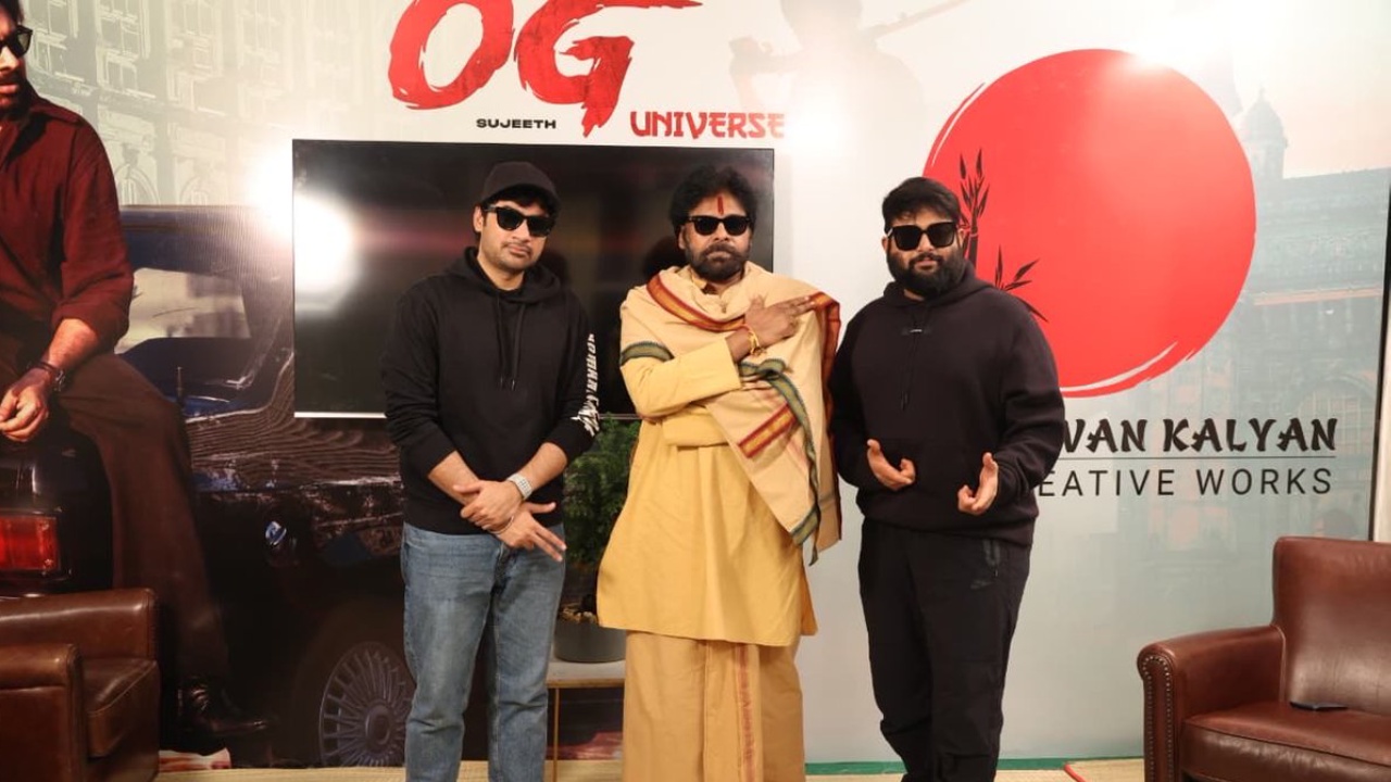 OG Universe : మళ్ళీ మొదలెట్టార్రోయ్.. ఫ్యాన్స్ కి పండగే.. ఈసారేంటి OG ఇంత ఫాస్ట్ గా.. ముగ్గురి ఫోటో వైరల్..