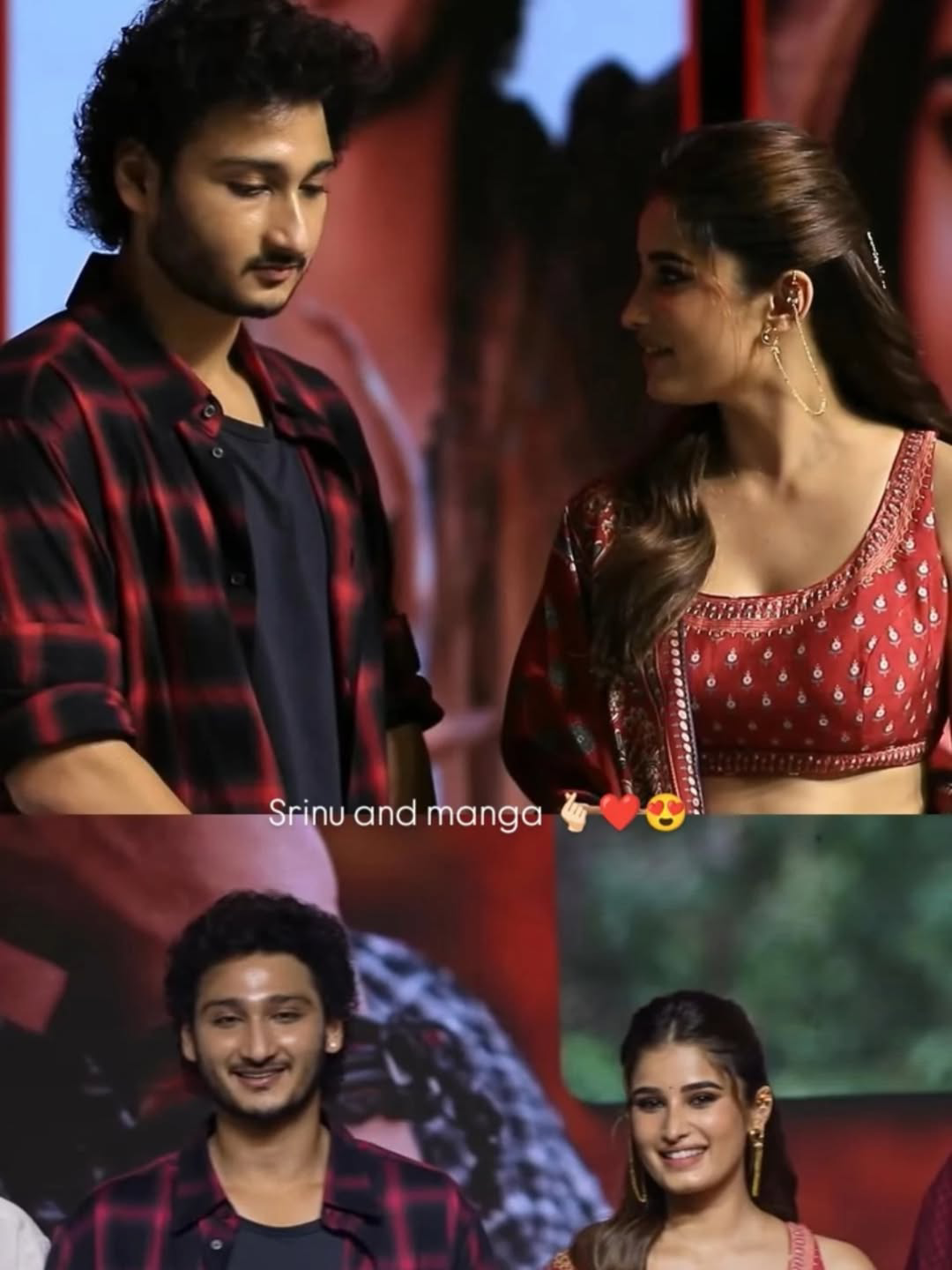 rasha thadani stunning looks in srinivasa mangapuram movie event