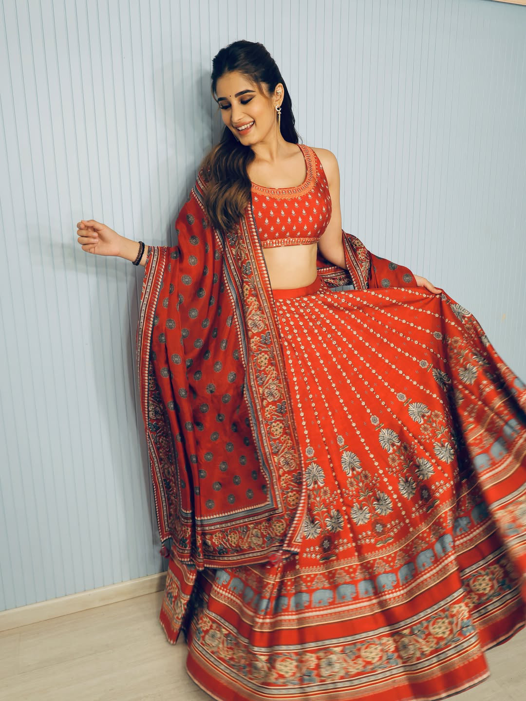 rasha thadani stunning looks in srinivasa mangapuram movie event