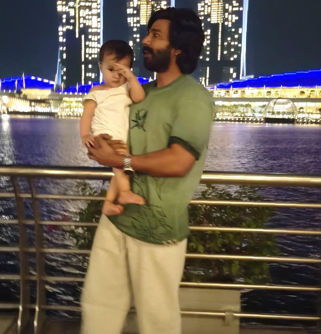 vishnu vishal and gutta jwala singapore vacation with daughter