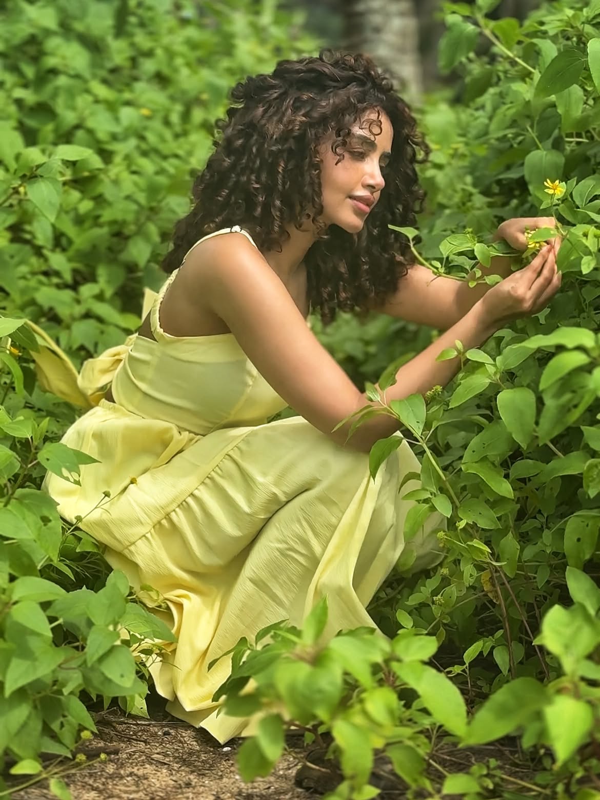 Anupama Parameswaran Enjoying in Nature