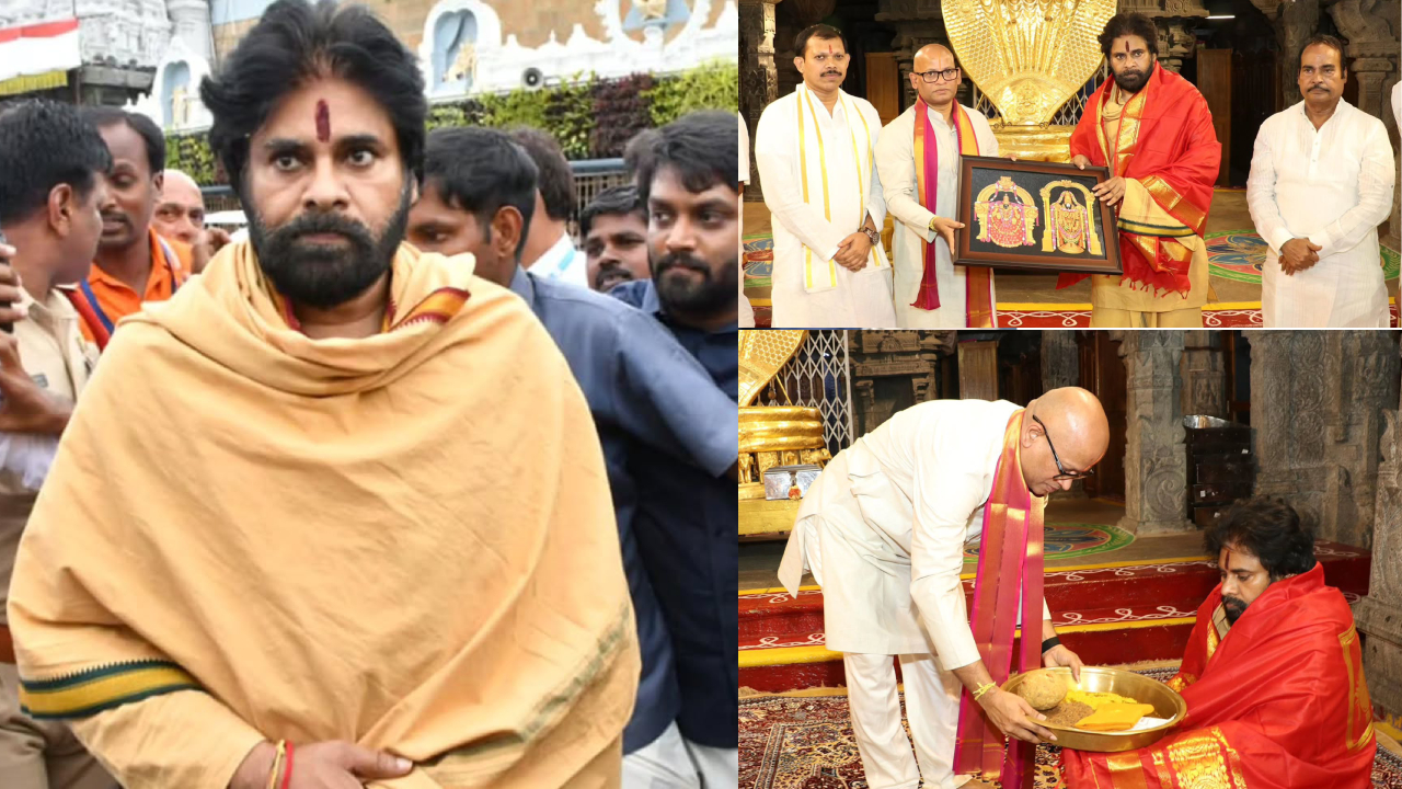 Pawan Kalyan : తిరుమ‌ల శ్రీవారి సేవ‌లో ఏపీ డిప్యూటీ సీఎం.. ప‌వ‌న్ క‌ళ్యాణ్ ఫోటోలు వైర‌ల్..