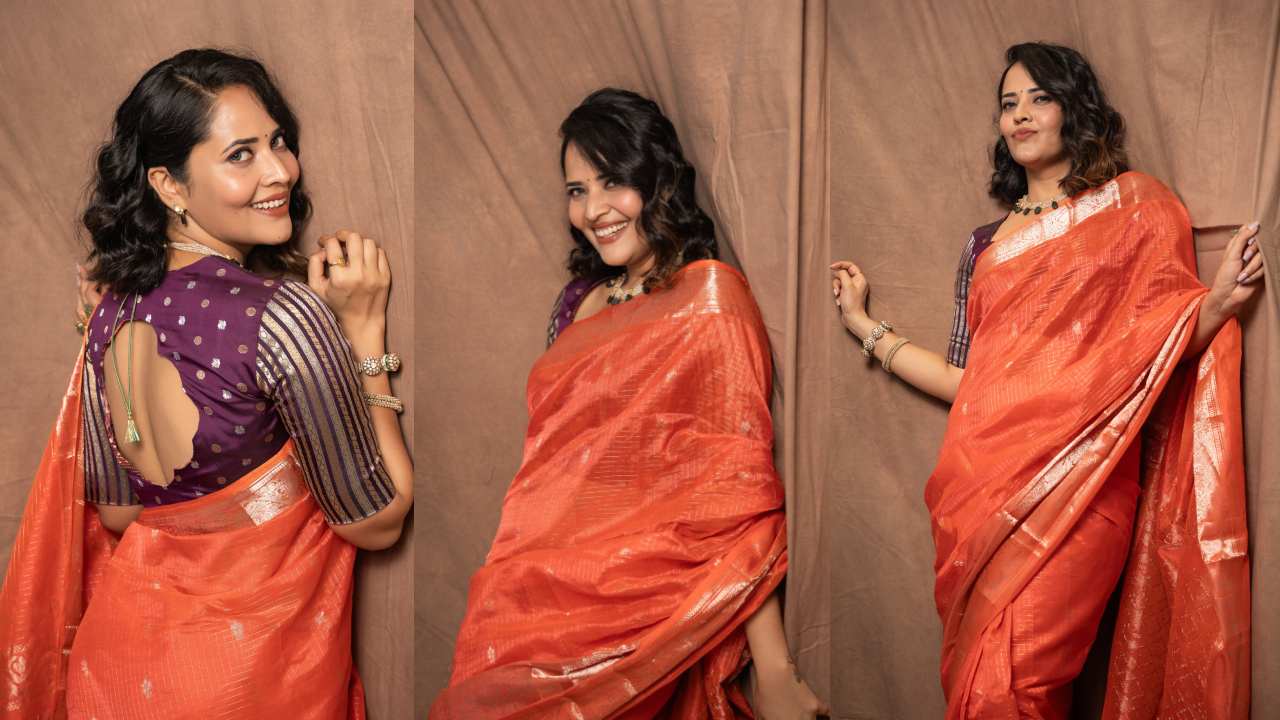 Anasuya Bharadwaj : చీర‌లో క్యూట్‌గా.. యాంక‌ర్ అన‌సూయ ఫోటోలు వైర‌ల్..