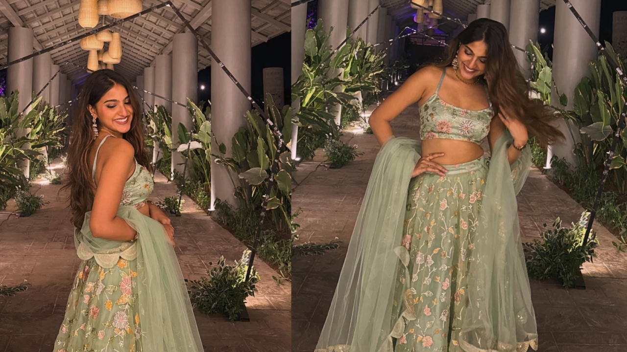 Pranavi Manukonda : లెహంగాలో తెలుగు అందం.. ప్ర‌ణ‌వి మానుకొండ ఫోటోలు వైర‌ల్‌..