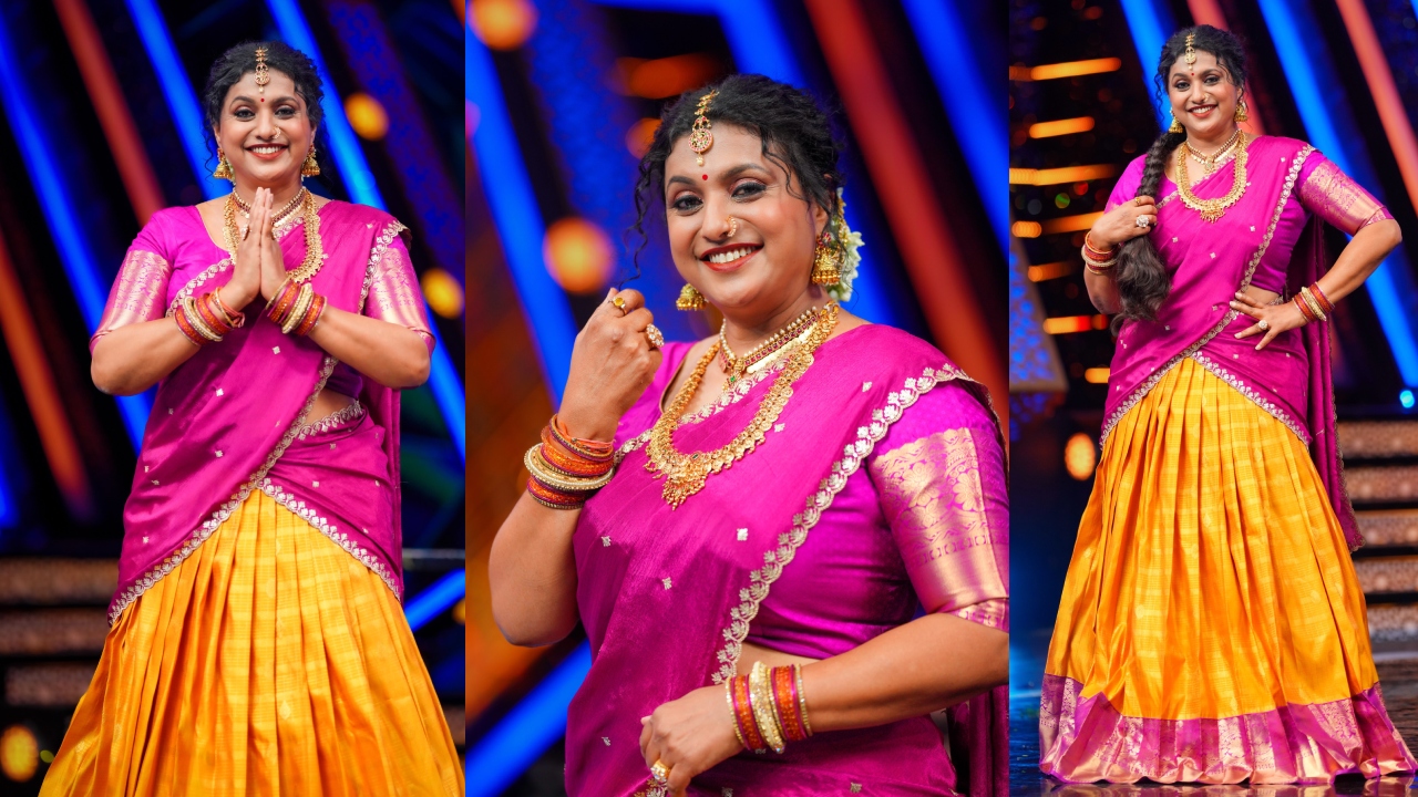 Roja : హాఫ్ శారీలో రోజా.. ఫోటోలు వైర‌ల్‌..