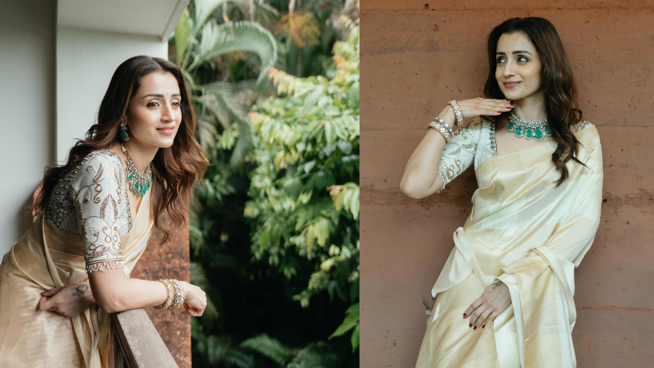 Trisha : భారీ హారంతో త్రిష‌.. ఫోటోలు వైర‌ల్‌..