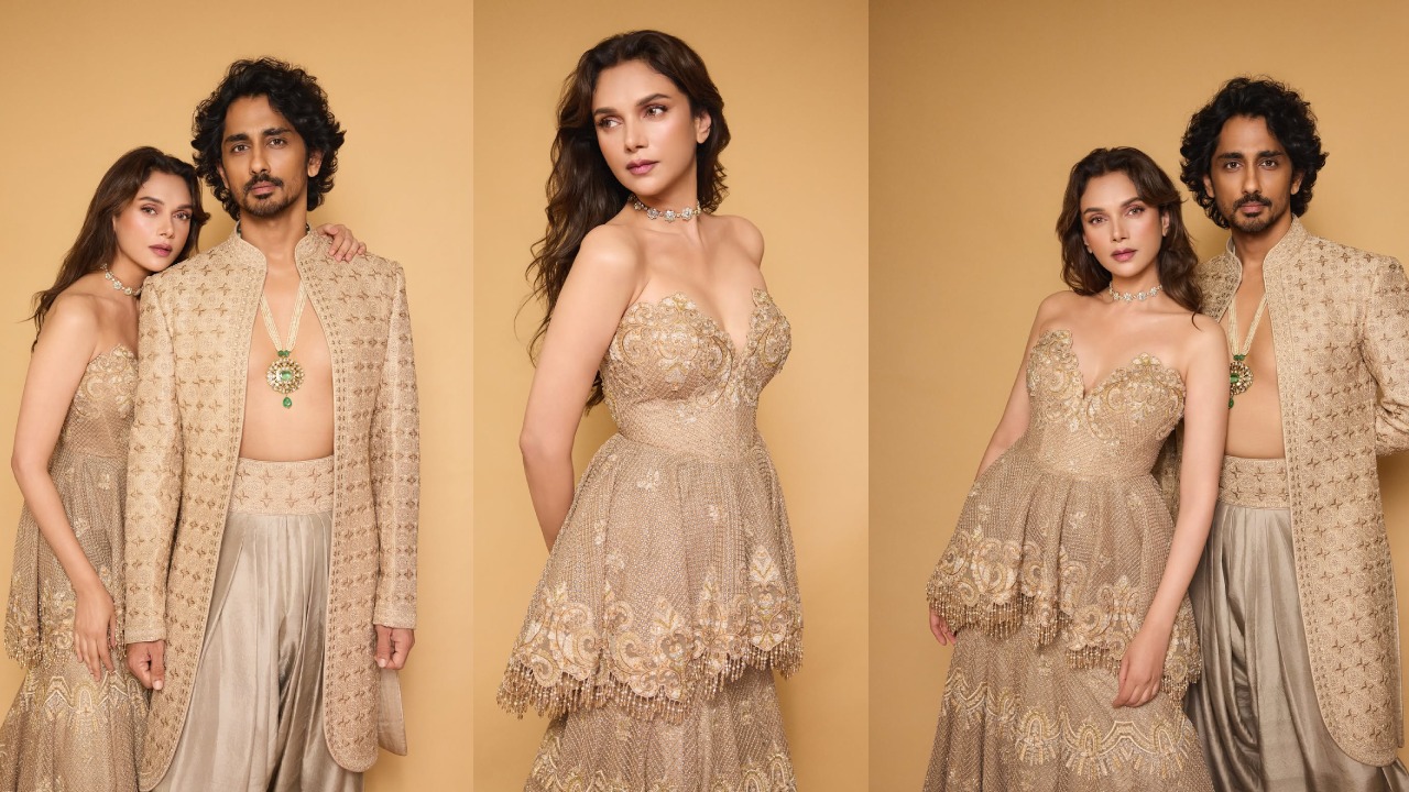Aditi Rao Hydari : రాయల్ లుక్‌లో భార్యాభర్తలు.. అదితిరావు హైదరి, సిద్దార్థ్ ఫొటోలు వైరల్..
