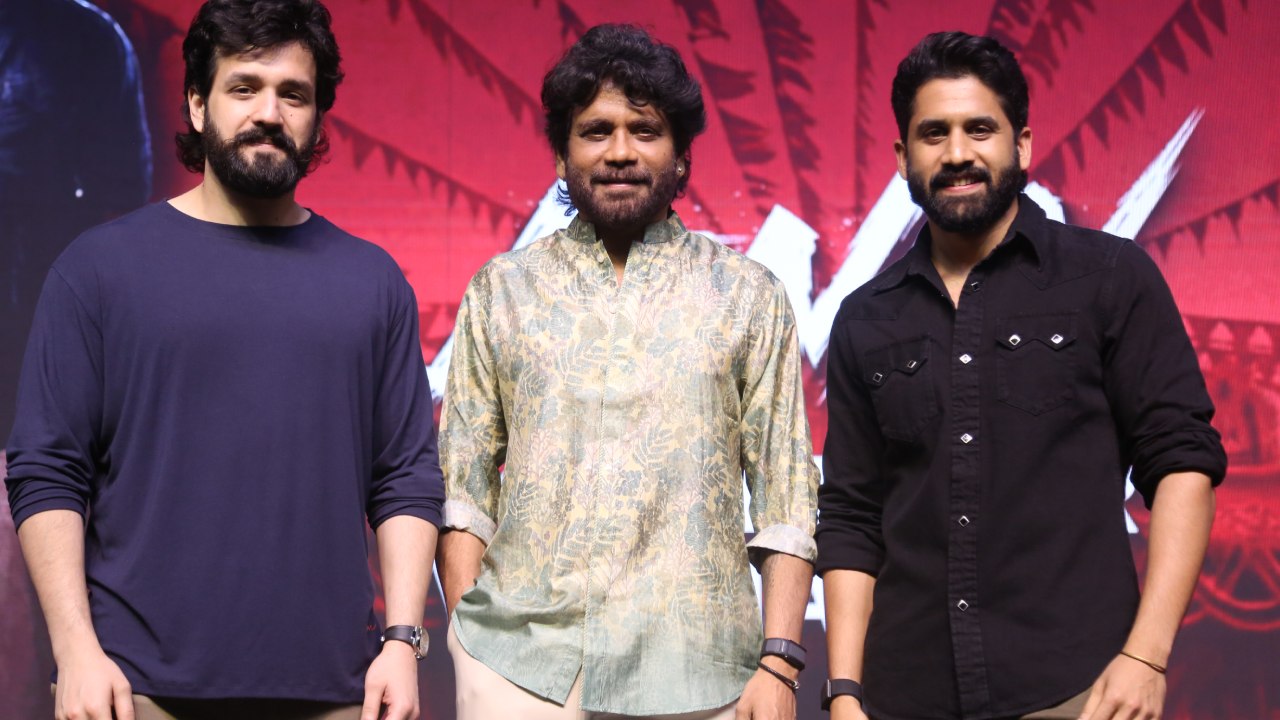 Akkineni Hero's Nagarjuna Naga Chaitanya Akhil in Lenin Blockbuster Vaibhavam Event