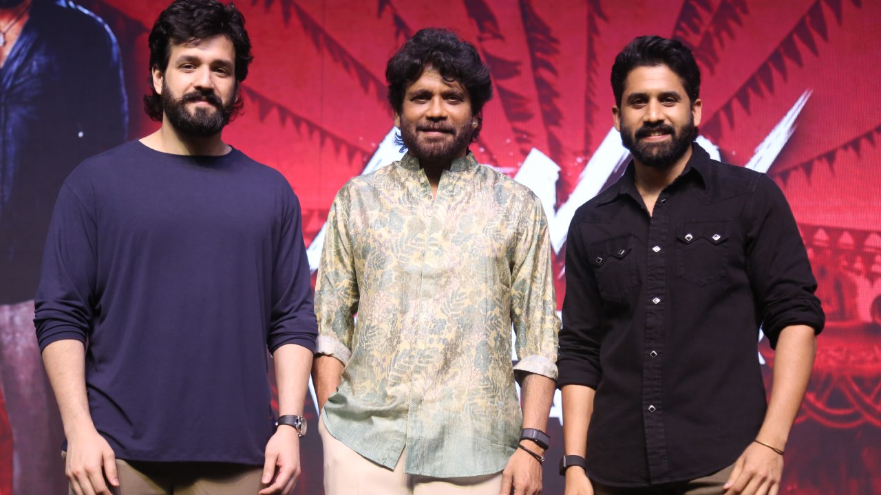 Akkineni Hero's Nagarjuna Naga Chaitanya Akhil in Lenin Blockbuster Vaibhavam Event