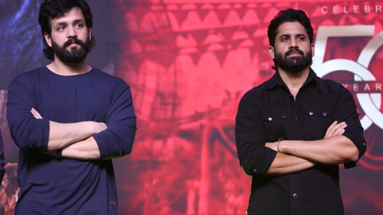 Akkineni Hero's Nagarjuna Naga Chaitanya Akhil in Lenin Blockbuster Vaibhavam Event