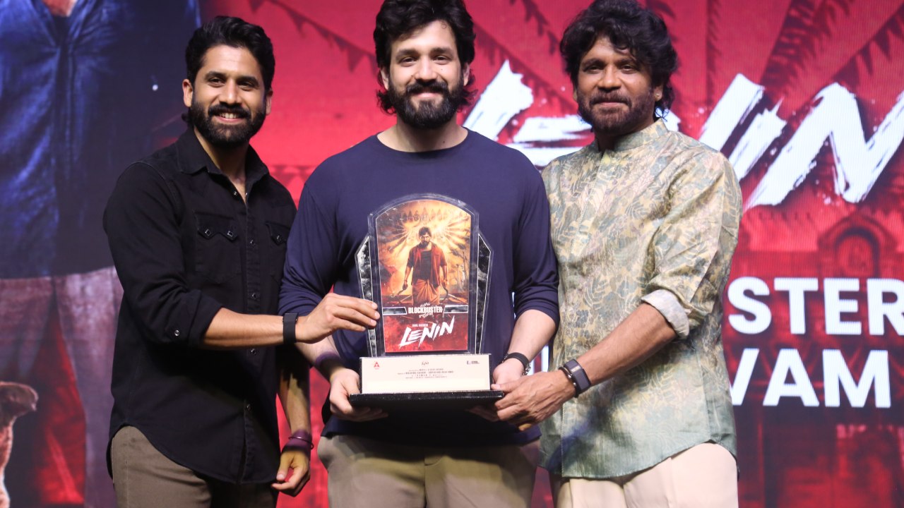 Akkineni Hero's Nagarjuna Naga Chaitanya Akhil in Lenin Blockbuster Vaibhavam Event