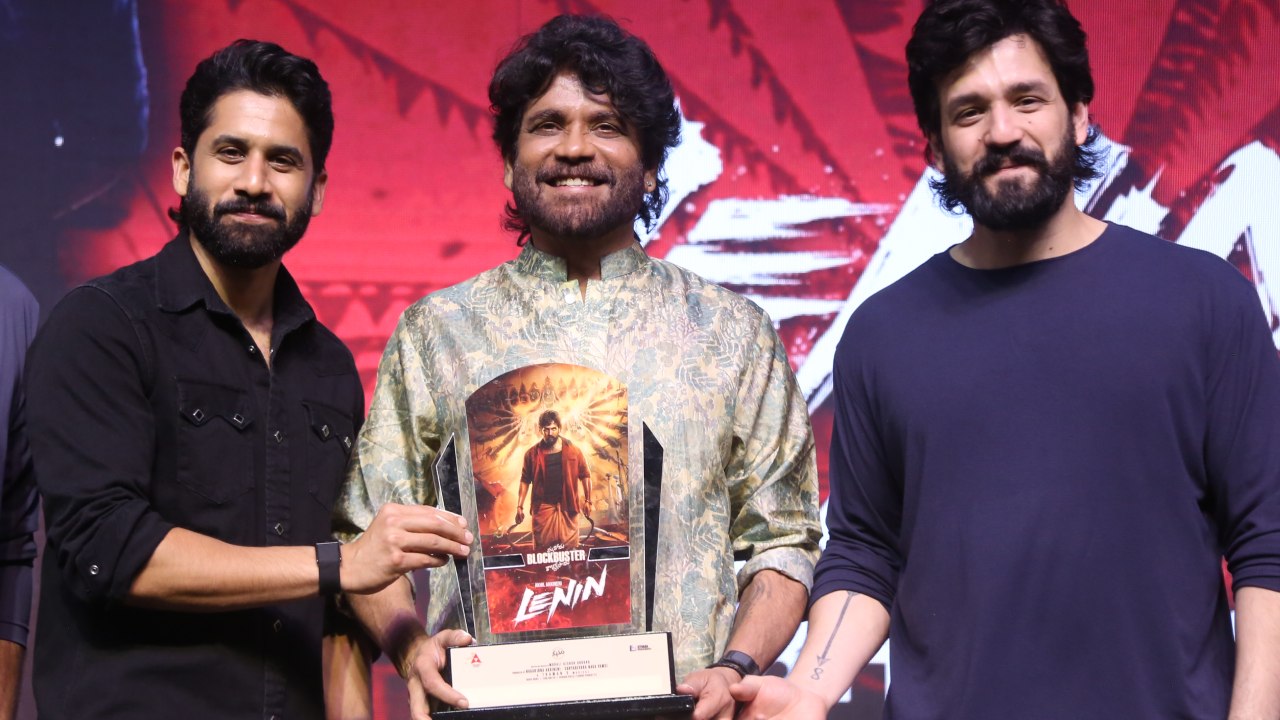 Akkineni Hero's Nagarjuna Naga Chaitanya Akhil in Lenin Blockbuster Vaibhavam Event