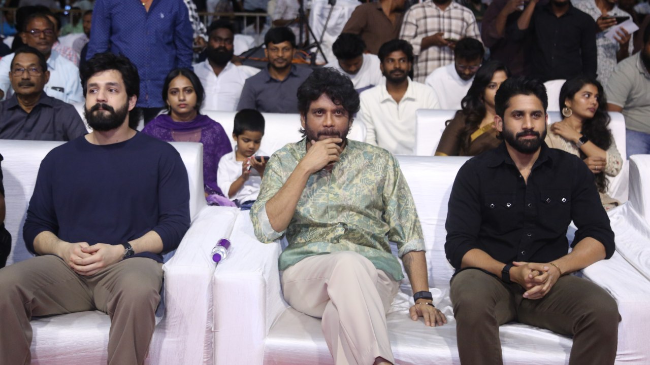 Akkineni Hero's Nagarjuna Naga Chaitanya Akhil in Lenin Blockbuster Vaibhavam Event