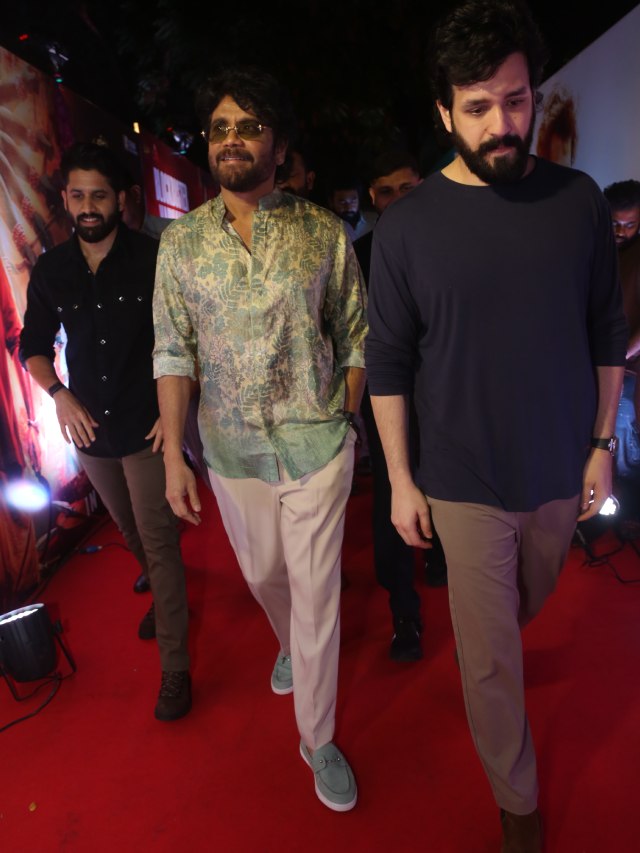 Akkineni Hero's Nagarjuna Naga Chaitanya Akhil in Lenin Blockbuster Vaibhavam Event