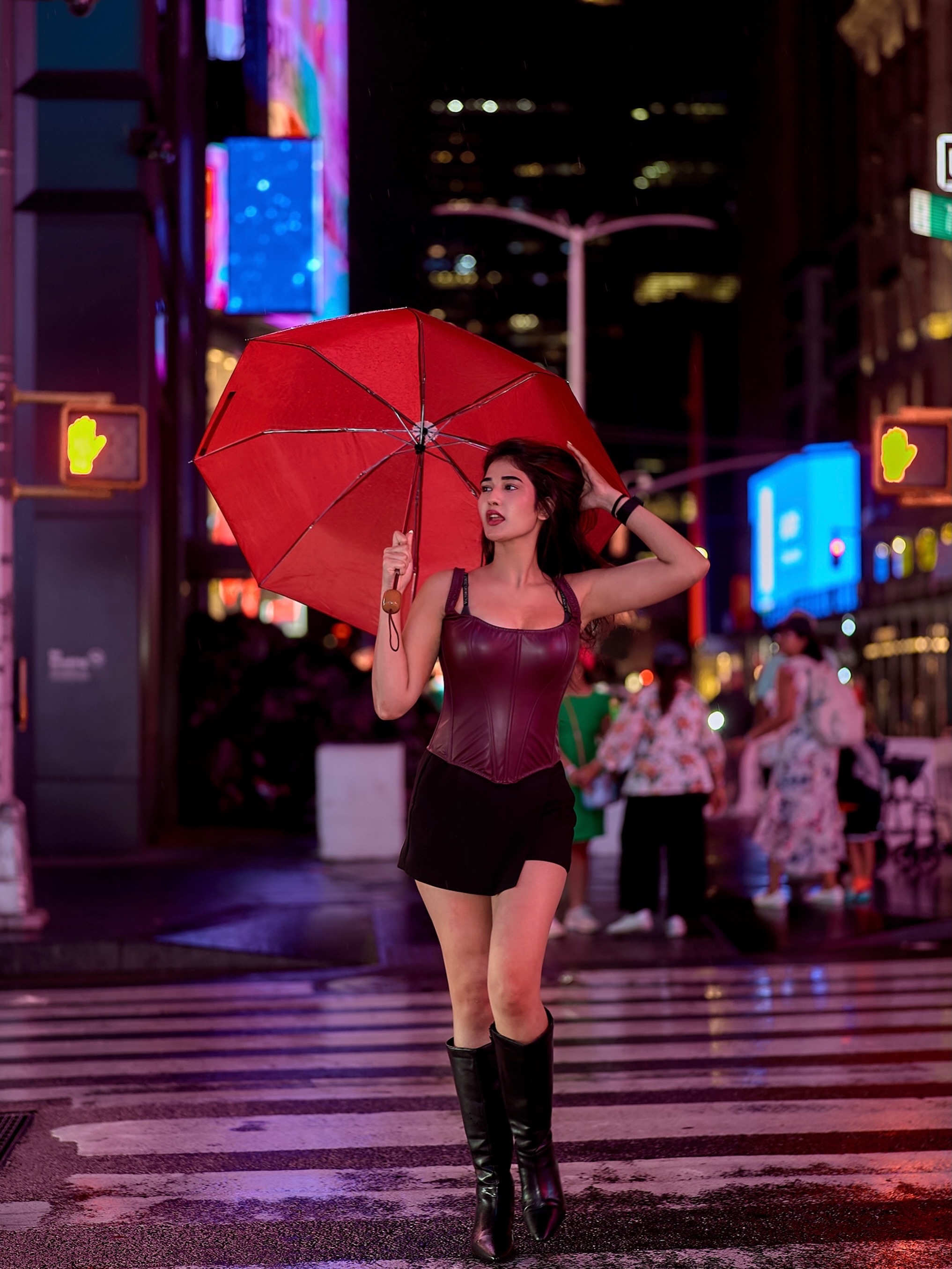 Amrutha Chowdary Dazzling Looks from New York