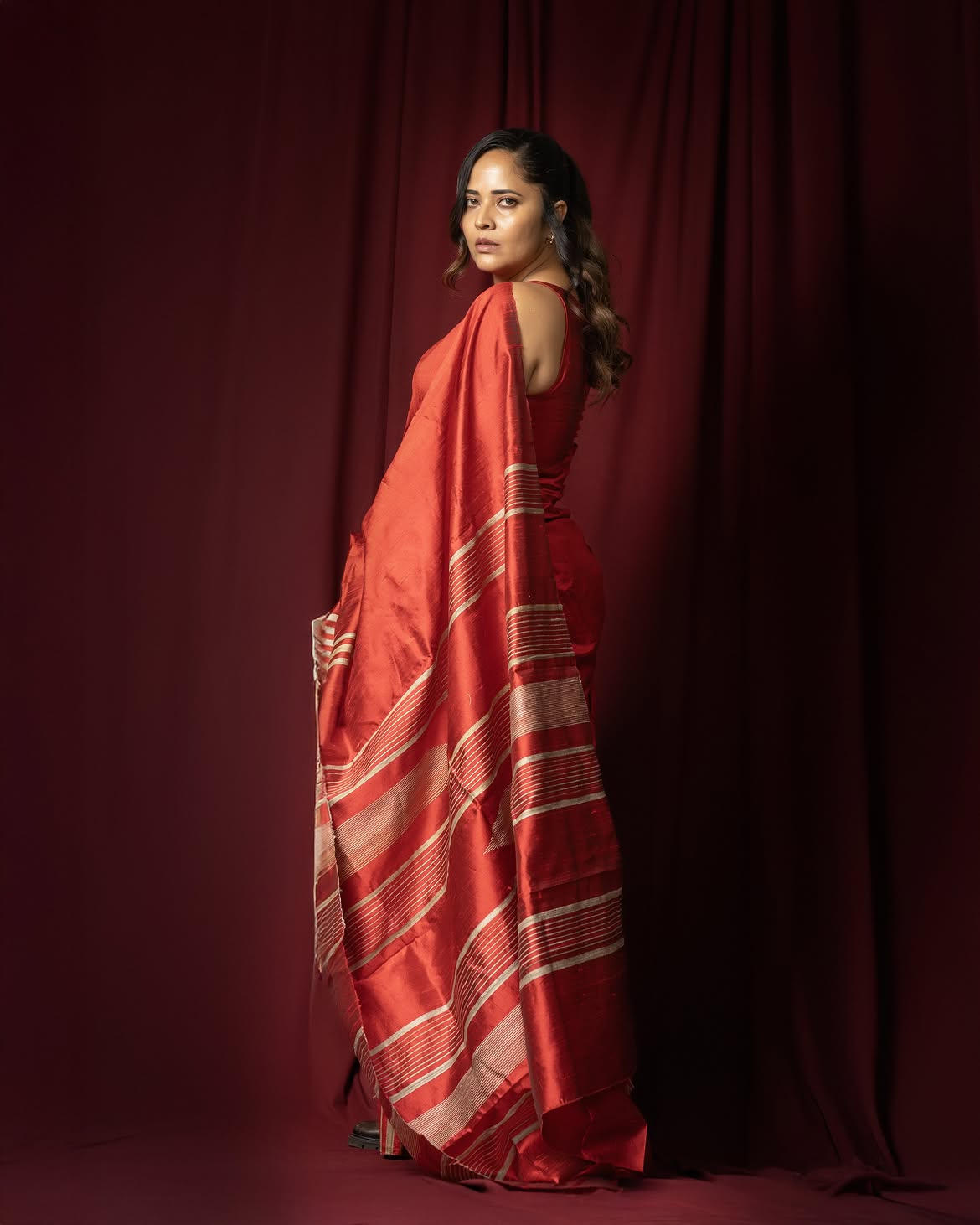 Anasuya Bharadwaj Saree Looks for TedX