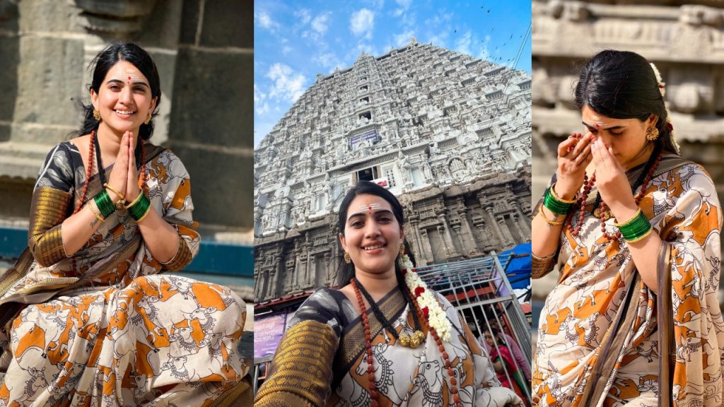 Anchor Sravanthi : అరుణాచలేశ్వరుని సన్నిధిలో యాంకర్ స్రవంతి.. ఆధ్యాత్మిక పర్యటన ఫోటోలు వైరల్..