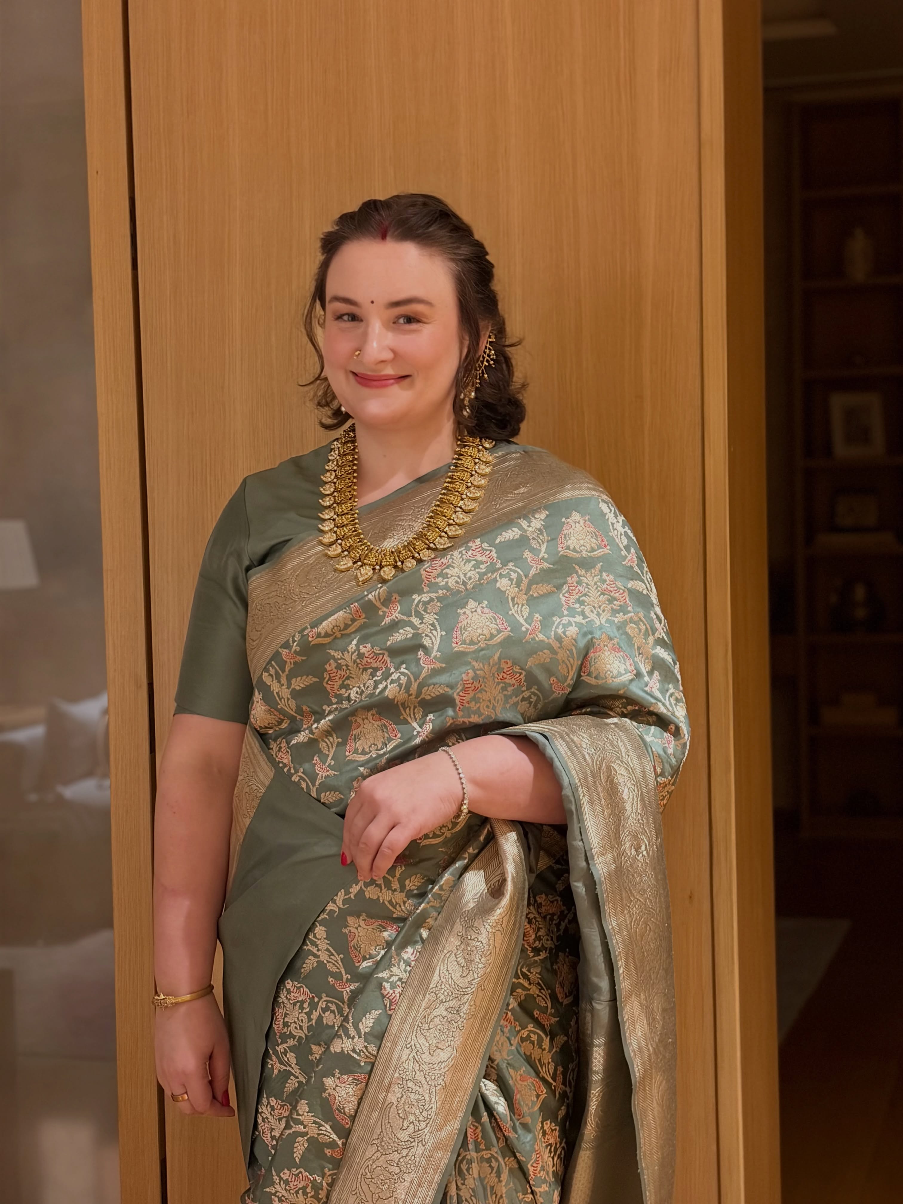 Pawan Kalyan Wife Anna Lezhneva Traditional Looks