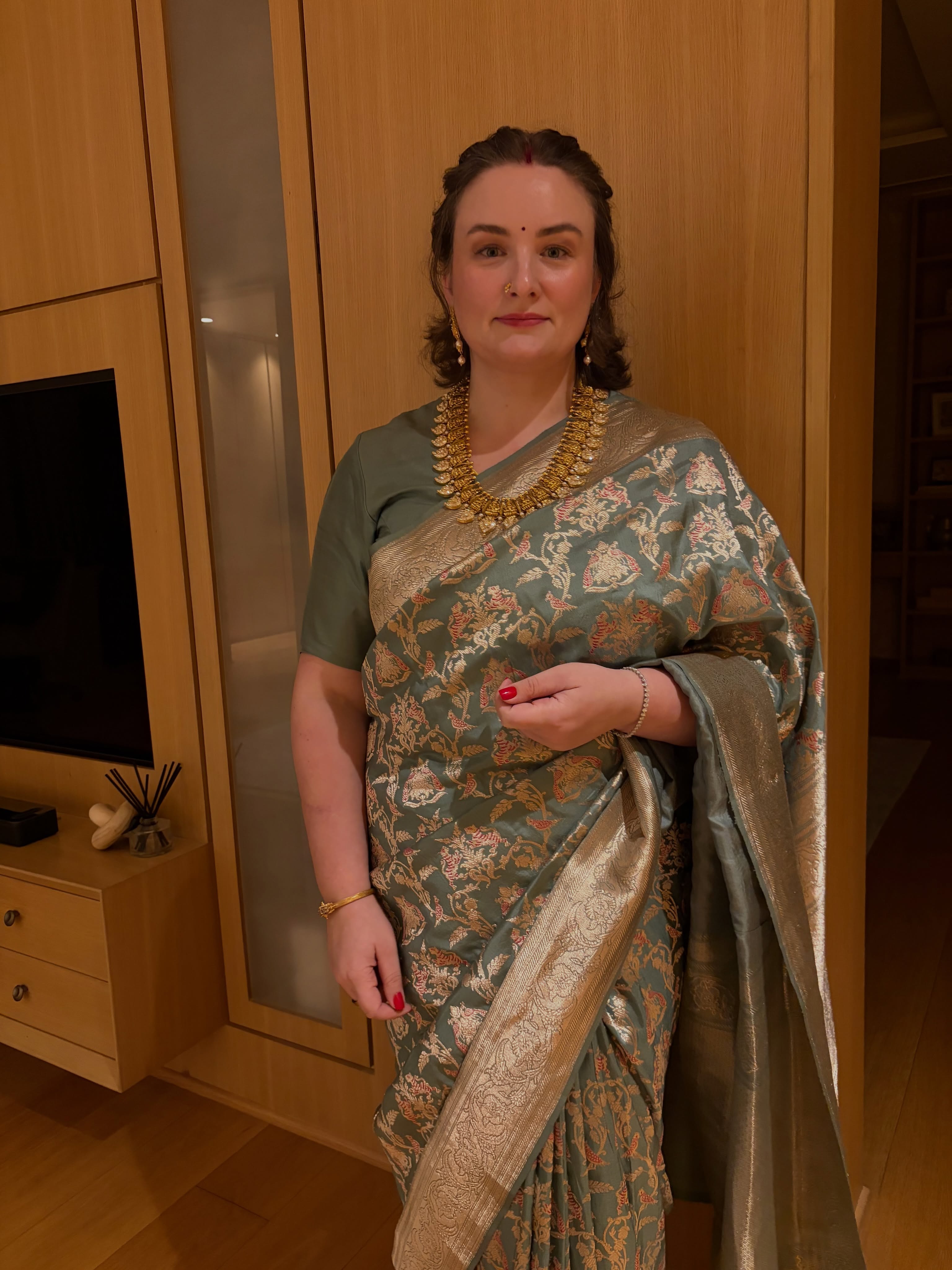 Pawan Kalyan Wife Anna Lezhneva Traditional Looks
