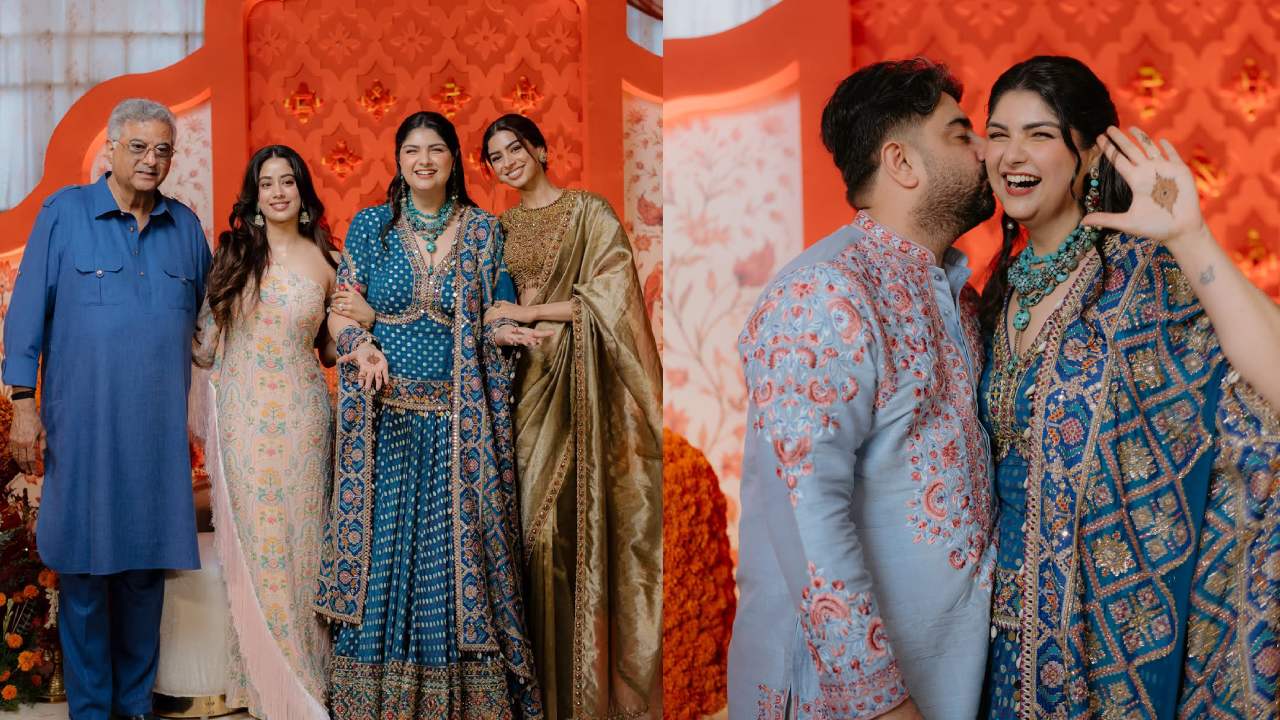 Anshula Kapoor : జాన్వీ కపూర్ అక్క.. అన్షులా కపూర్ పెళ్లి.. మెహందీ వేడుకలు.. ఫొటోలు..