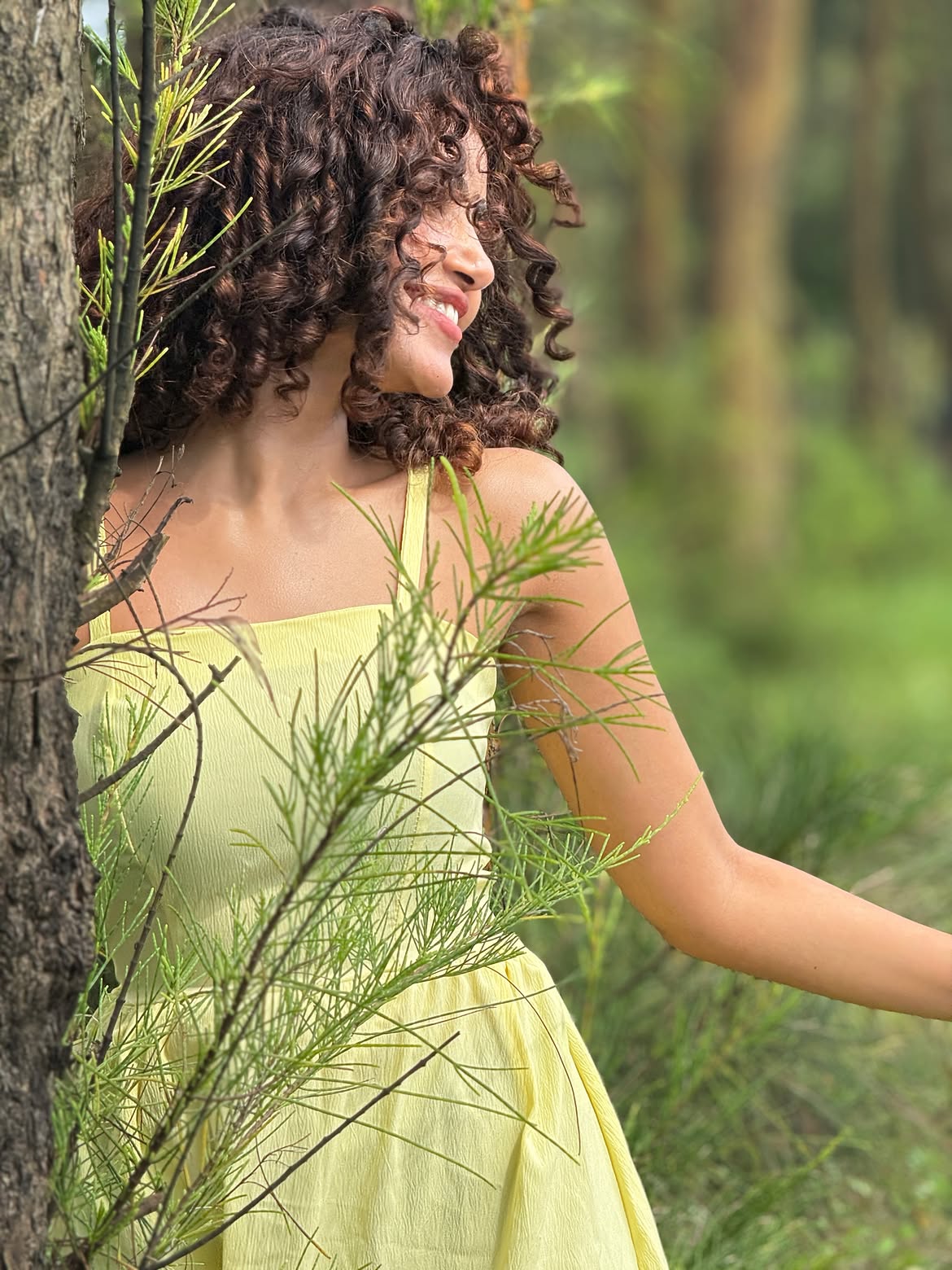 Anupama Parameswaran Enjoying in Nature