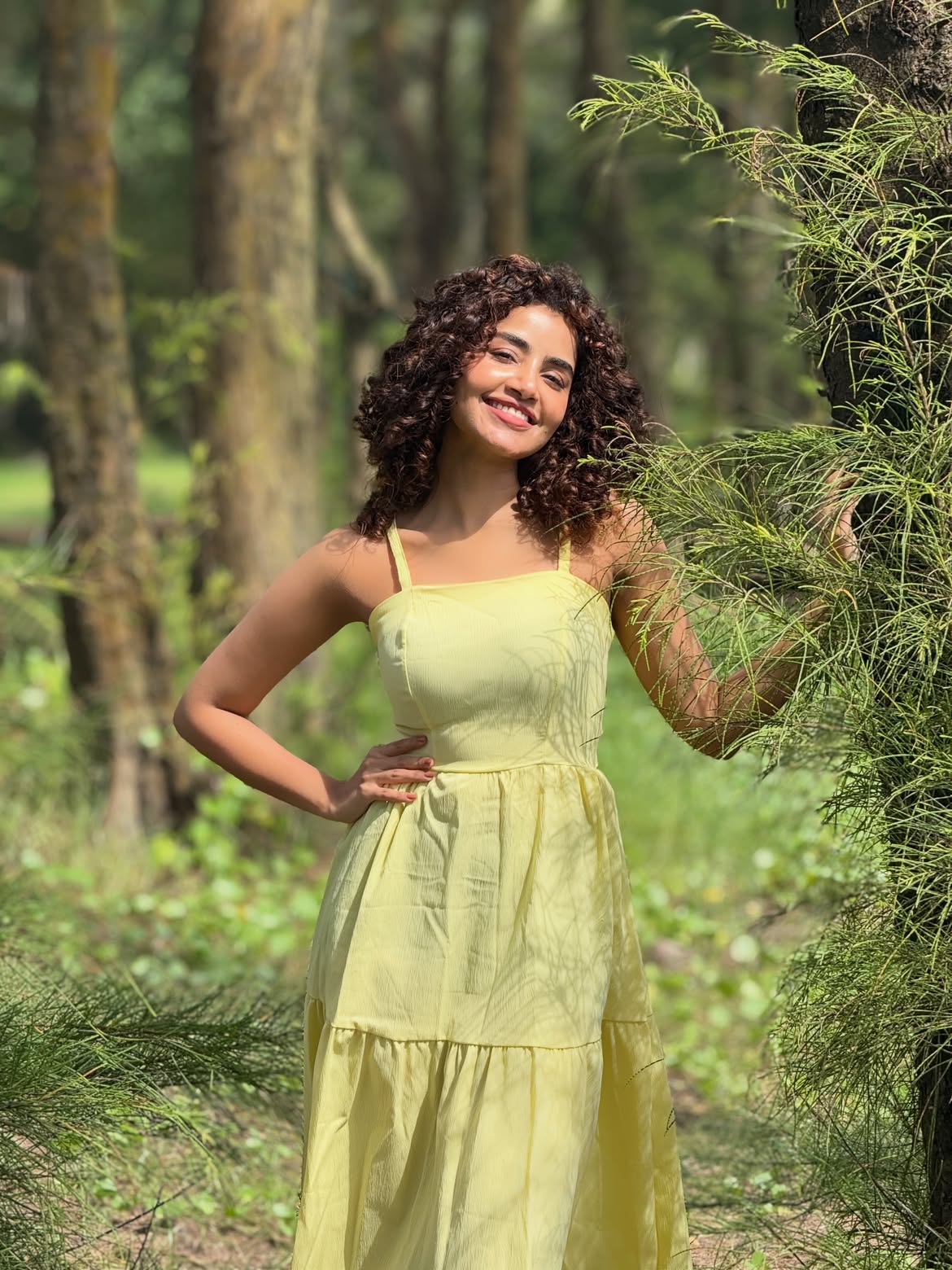 Anupama Parameswaran Enjoying in Nature