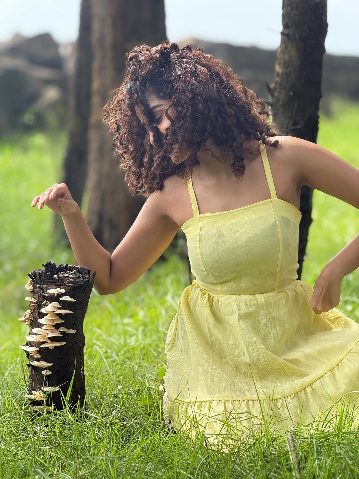 Anupama Parameswaran Enjoying in Nature