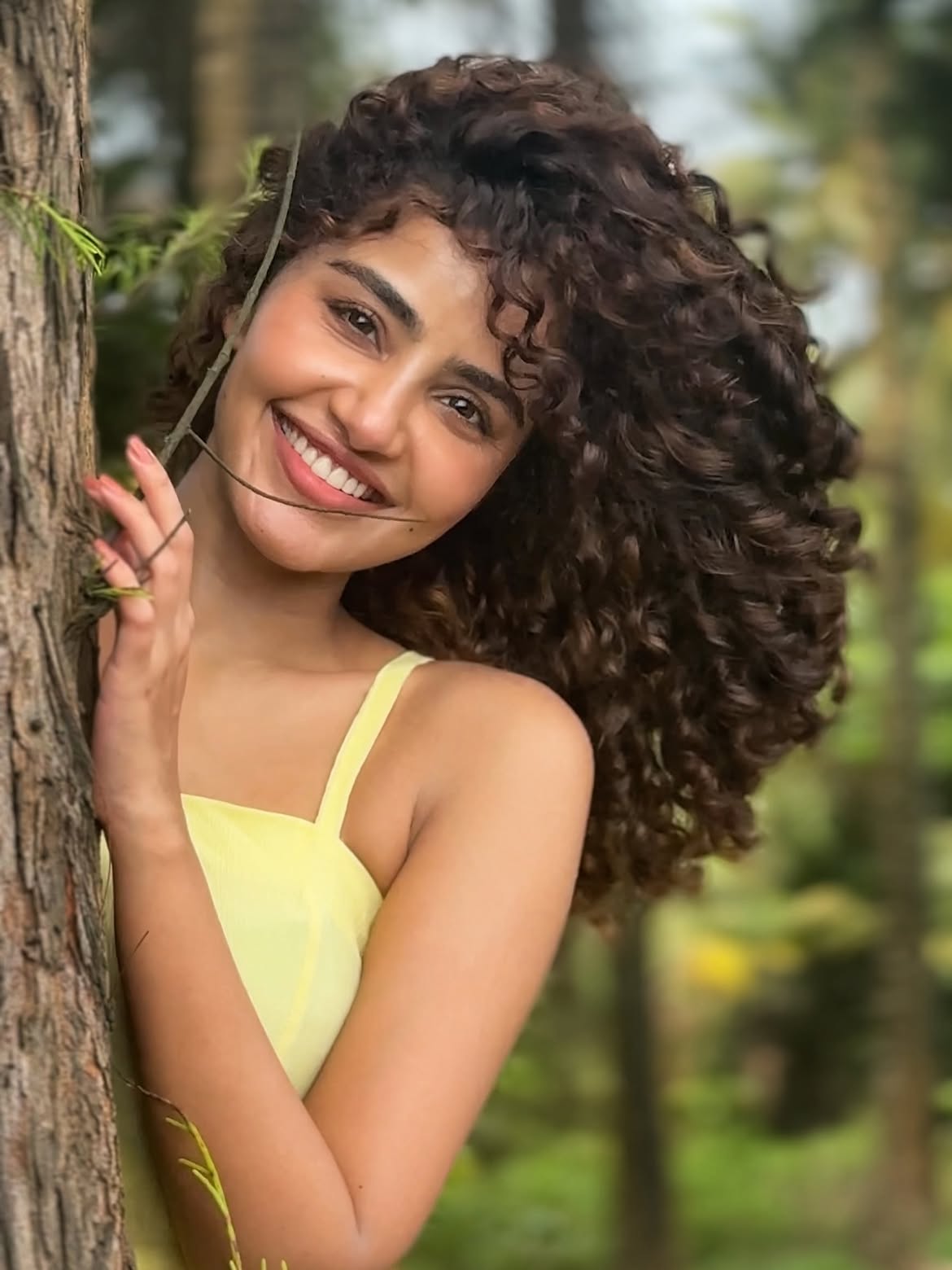 Anupama Parameswaran Enjoying in Nature