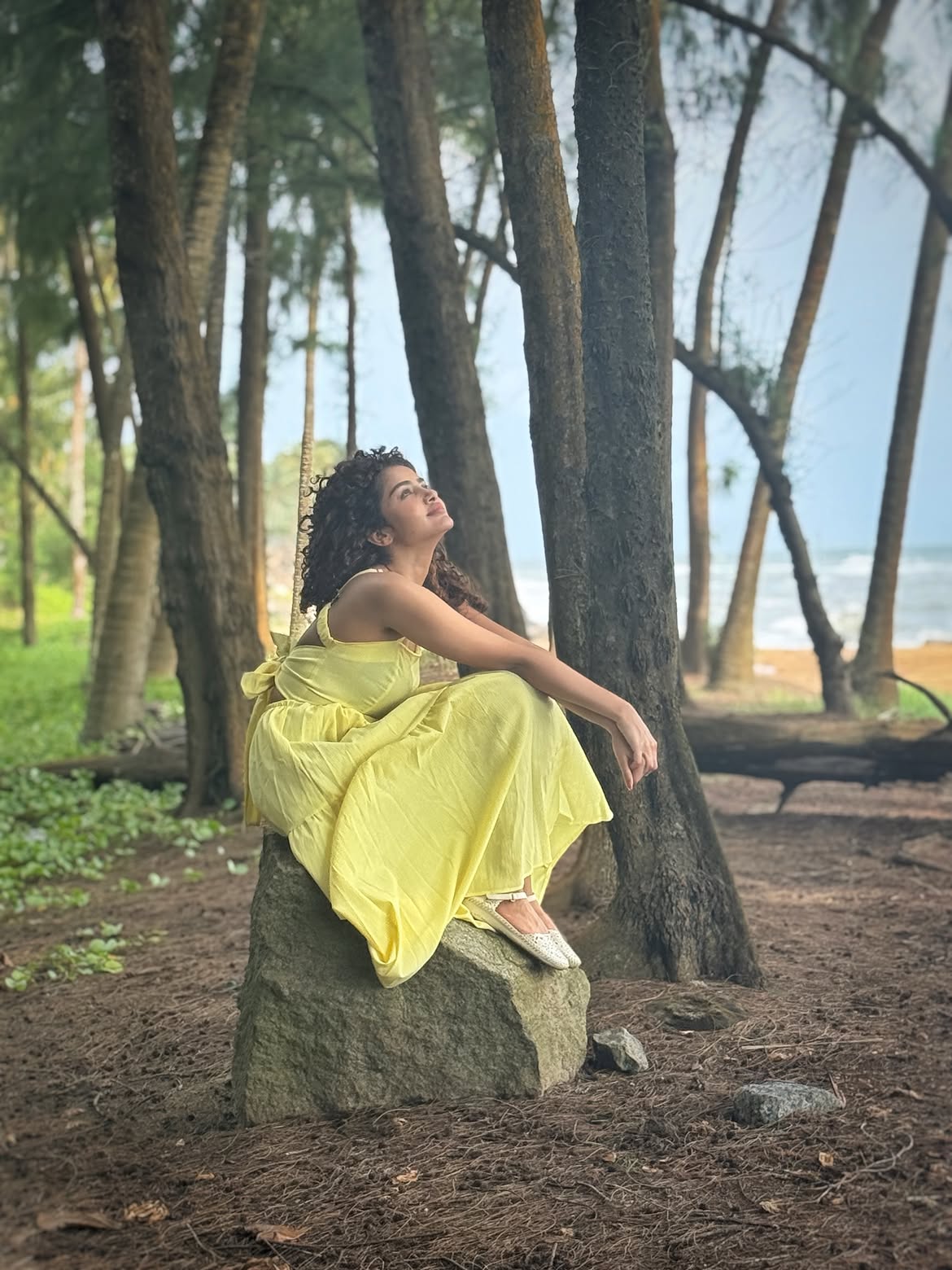 Anupama Parameswaran Enjoying in Nature