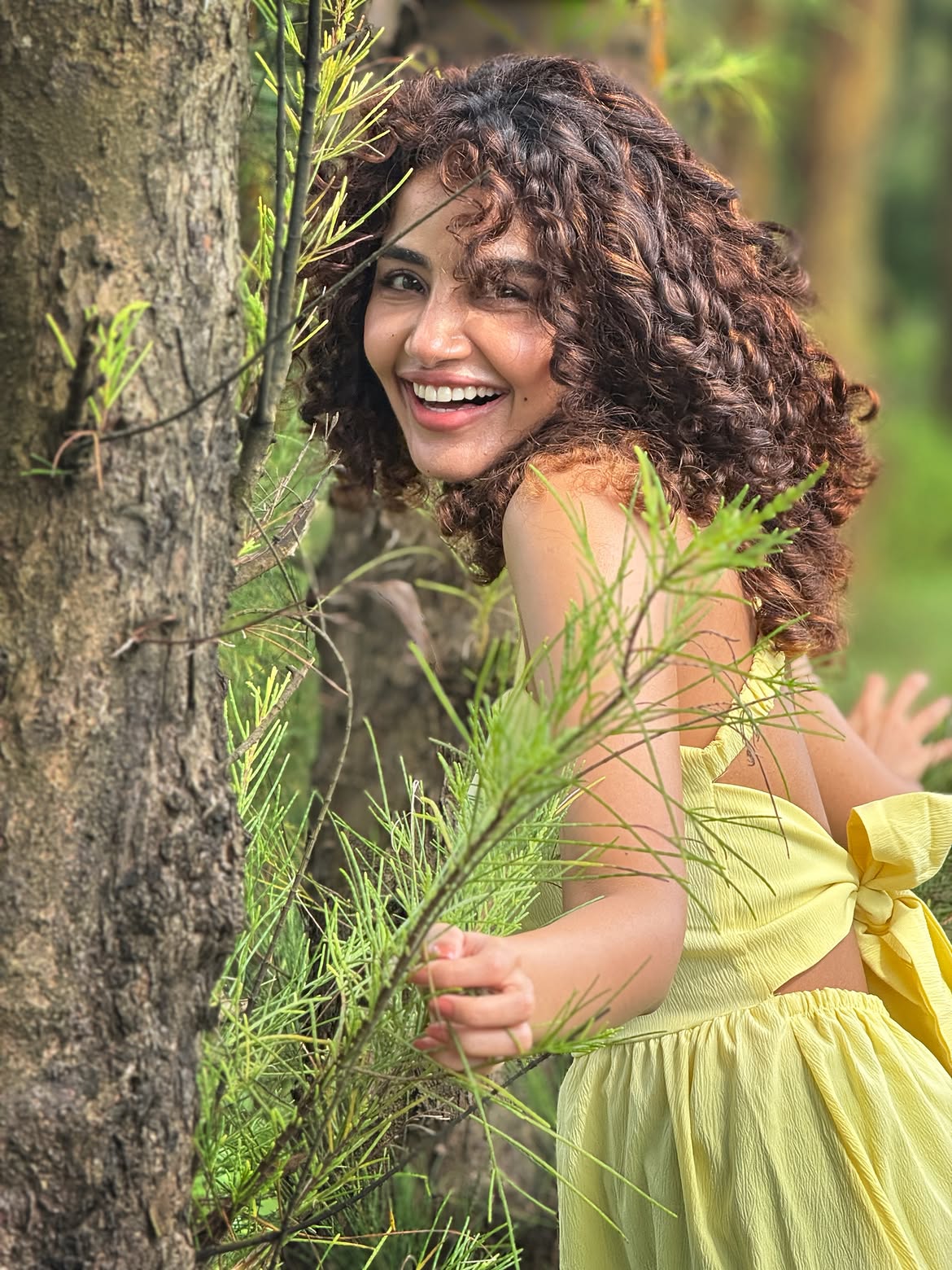 Anupama Parameswaran Enjoying in Nature