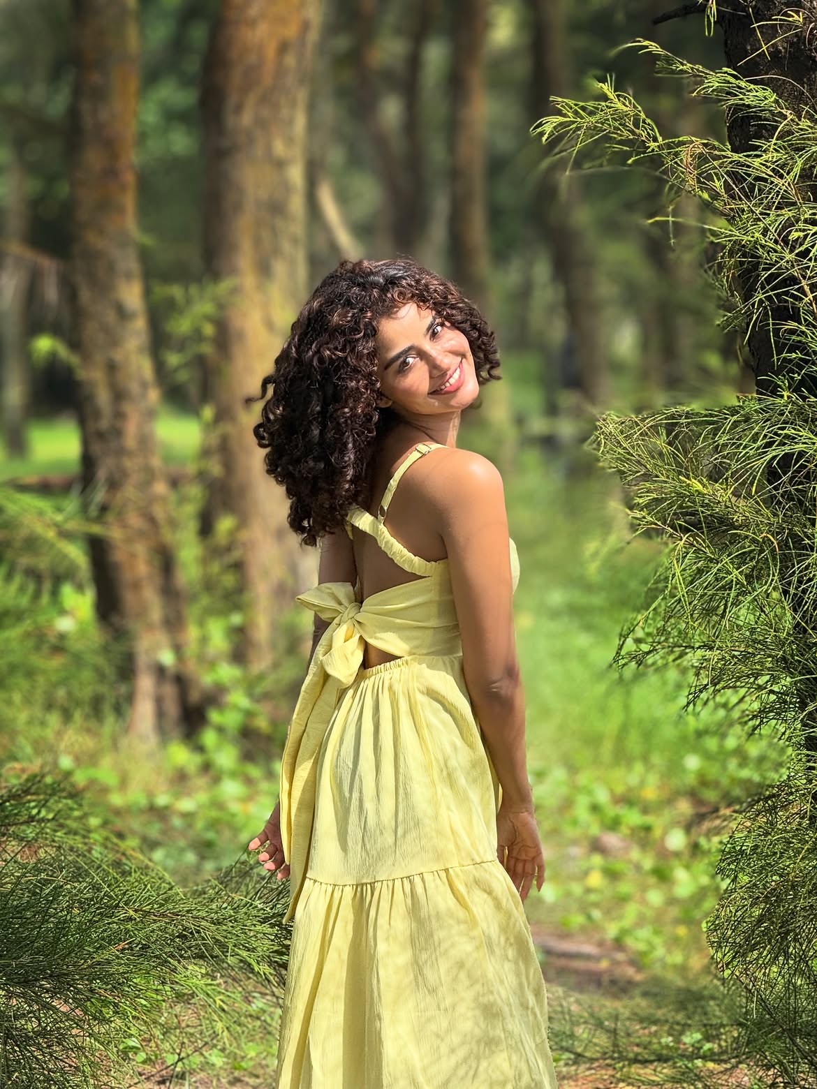 Anupama Parameswaran Enjoying in Nature