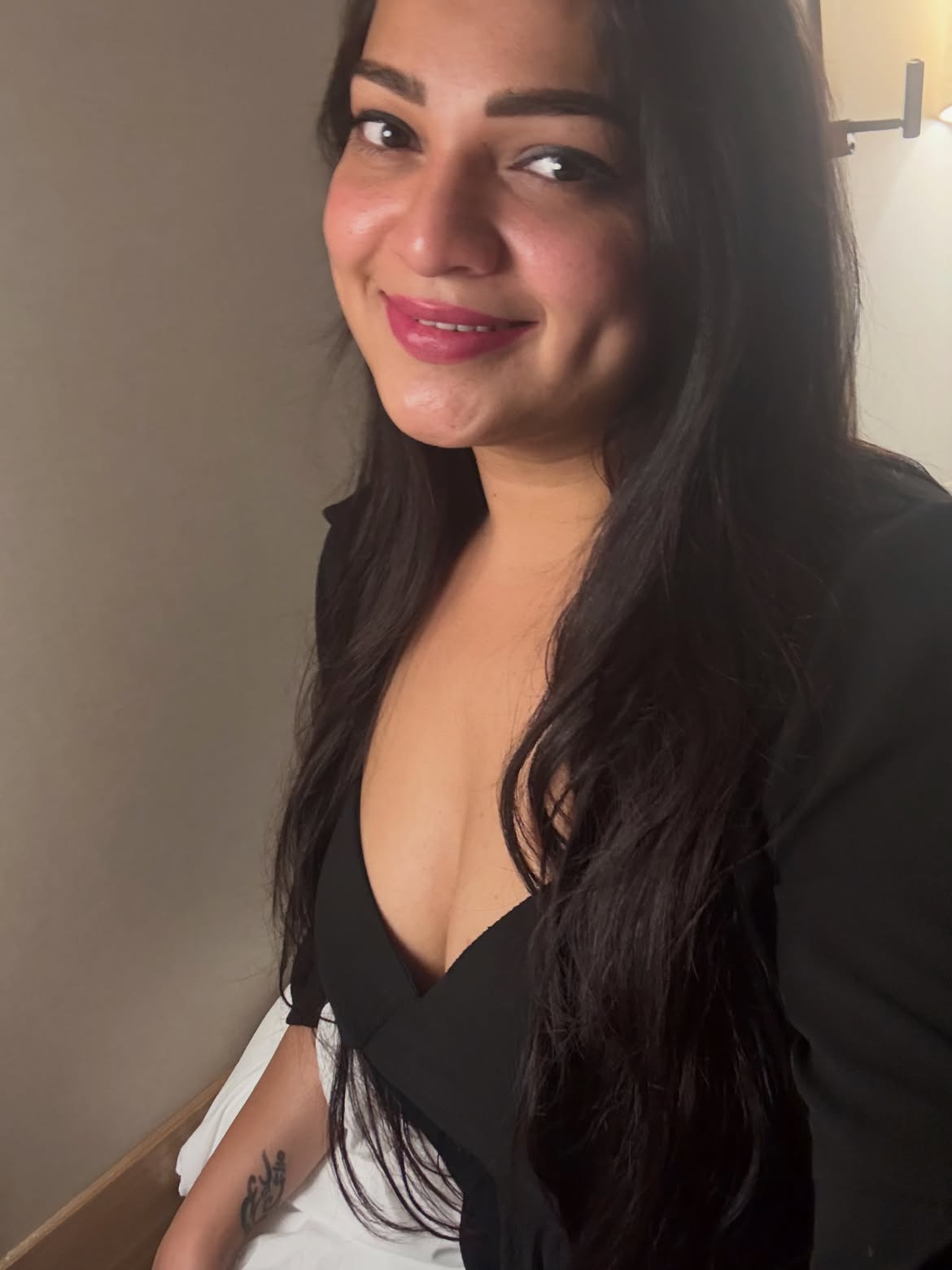 Ashwini Sree Bold Poses in Black Dress
