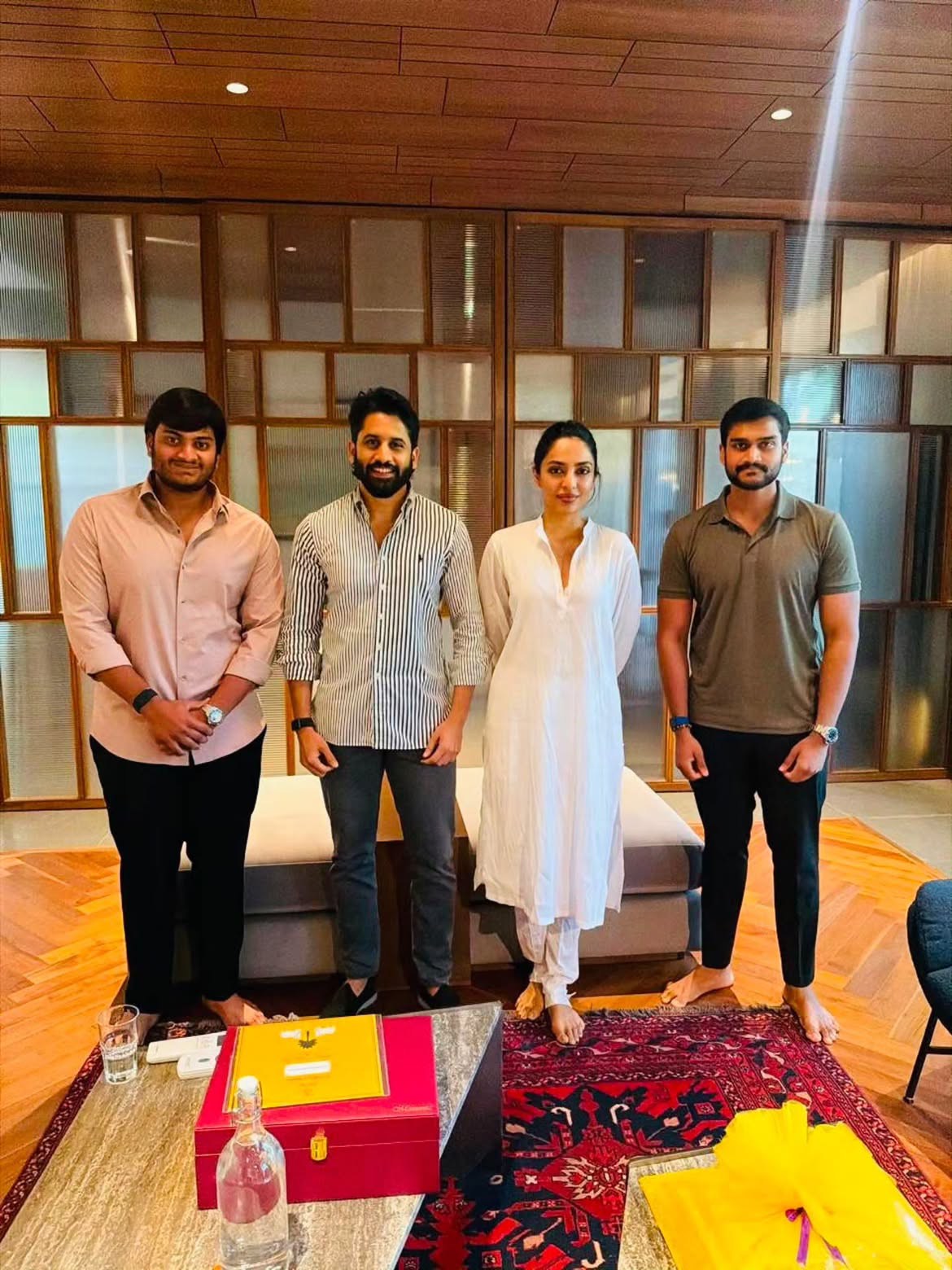 Bandla Ganesh Invites Naga Chaitanya Sobhita Dhulipala for his Daughter Marriage