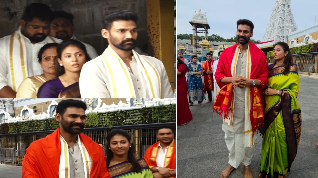 Bellam Konda Srinivas : తిరుమ‌ల శ్రీవారిని ద‌ర్శించుకున్న బెల్లంకొండ శ్రీనివాస్.. భార్య‌తో క‌లిసి