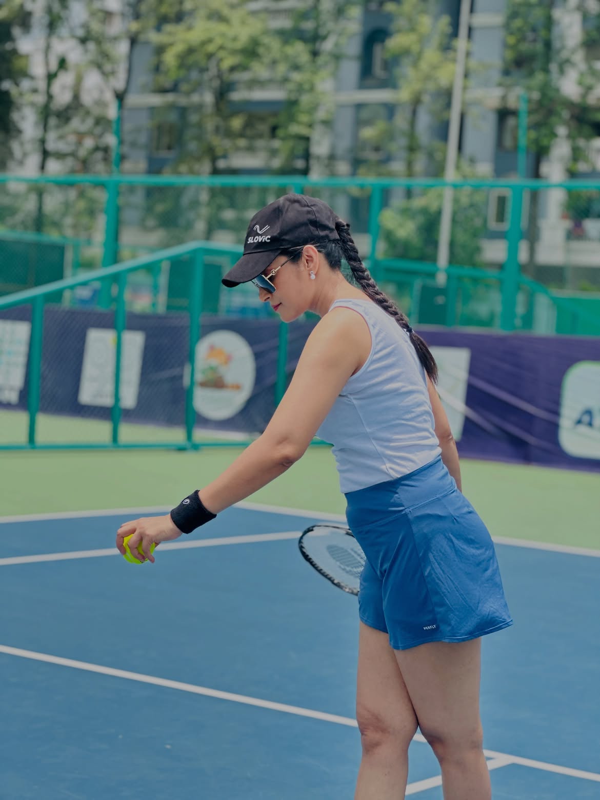 Bhanu Sri Playing Tennis