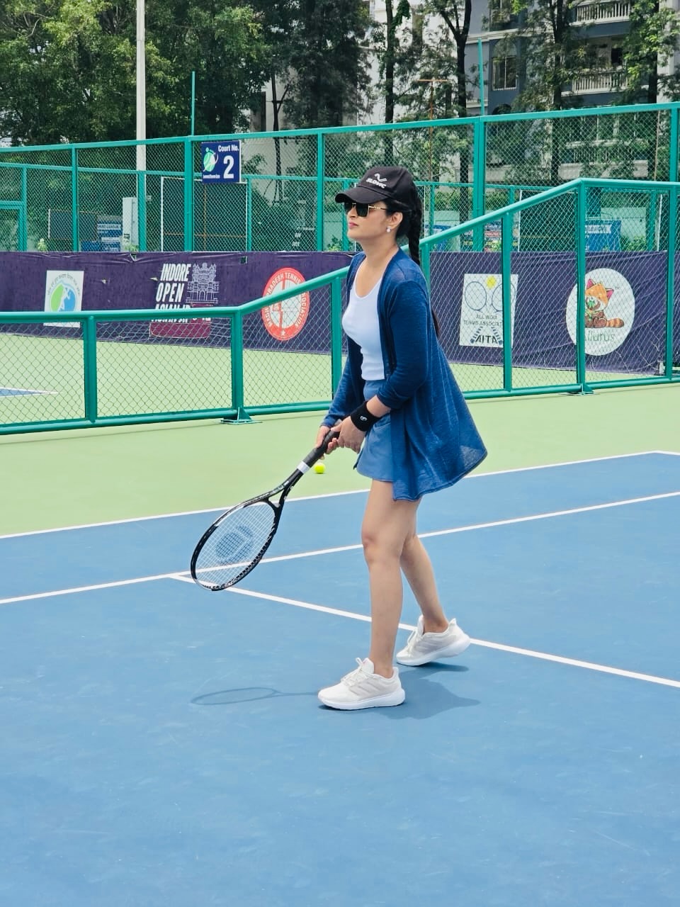 Bhanu Sri Playing Tennis