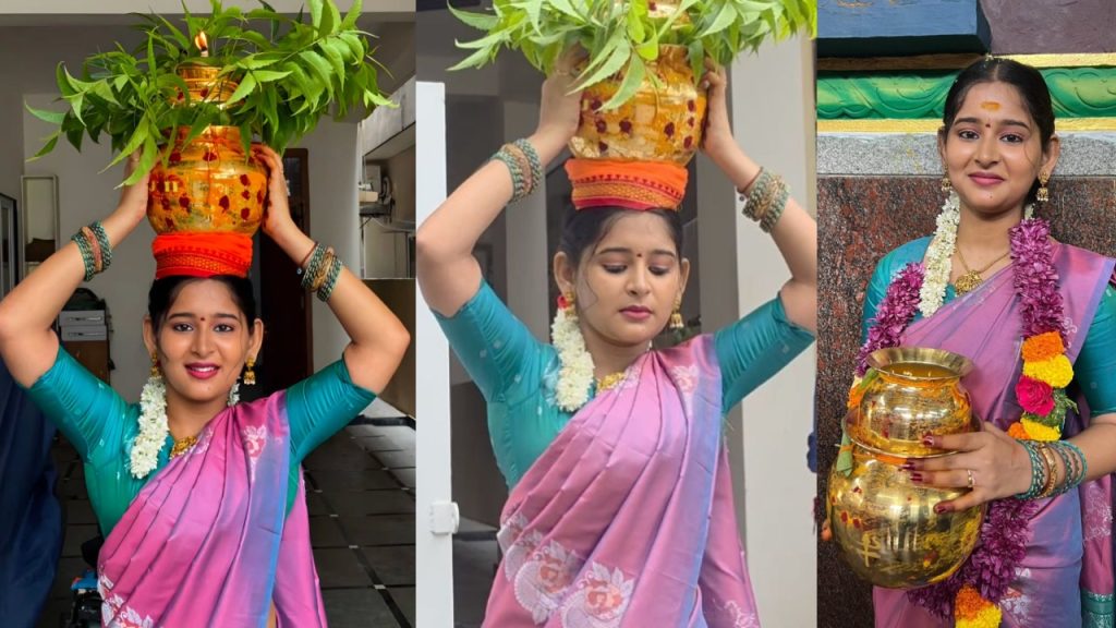 Vasavi Ganeshan : భోనమెత్తిన ‘హుషారు పిట్టలు’ హీరోయిన్.. వాసవి గణేశన్ ఫొటోలు..