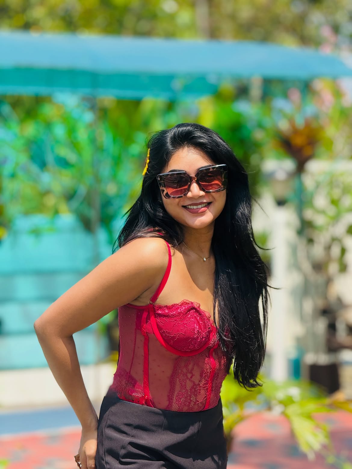 Bramarambika Tutika Enjoying Vacation in Kerala