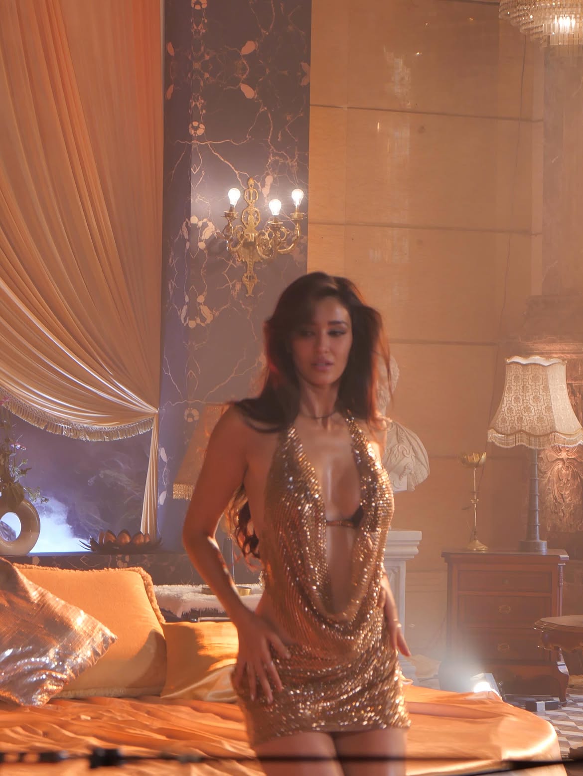 Disha Patani Shares Song Working Stills