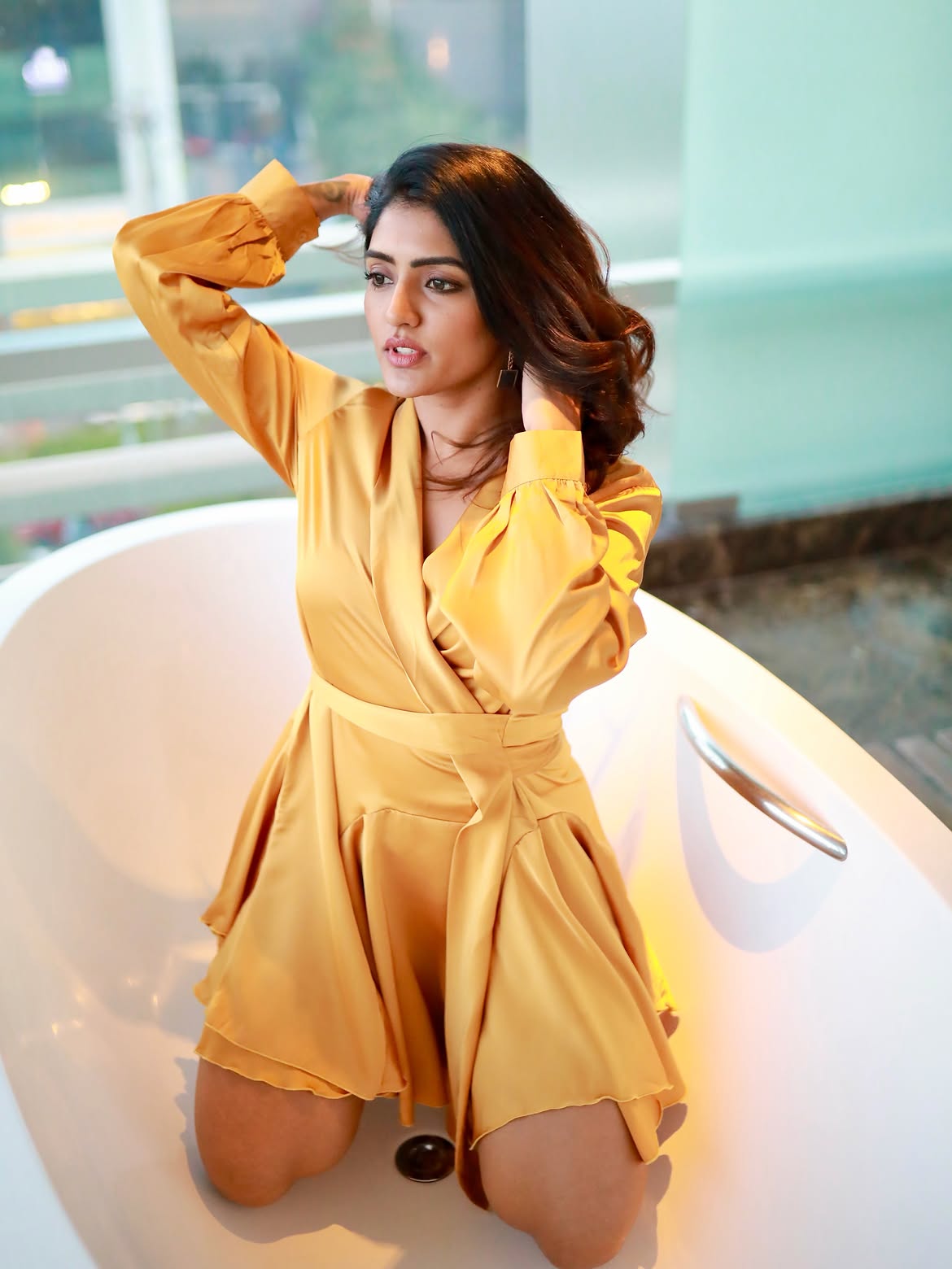Eeshaa Rebba Poses in Bathtub