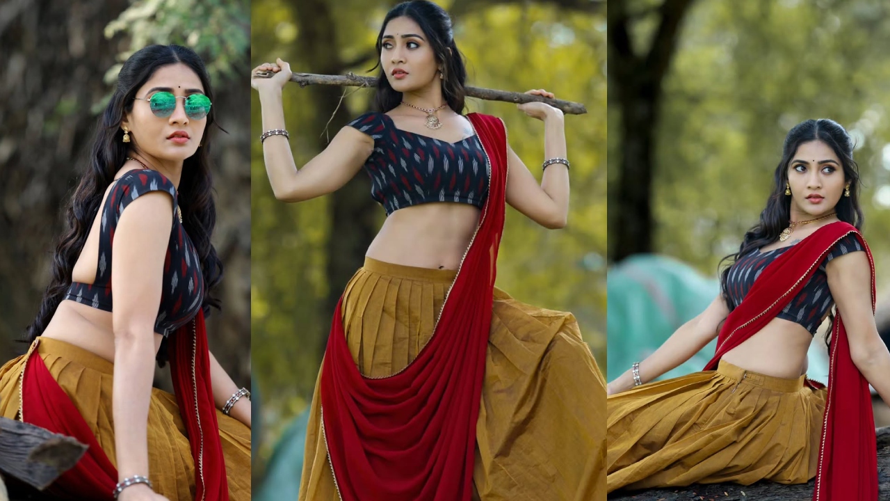Gayathri Simhadri : పెద్ది లుక్స్‌లో అదరగొడుతున్న కార్తీక దీపం విలన్.. గాయత్రి సింహాద్రి ఫొటోలు..