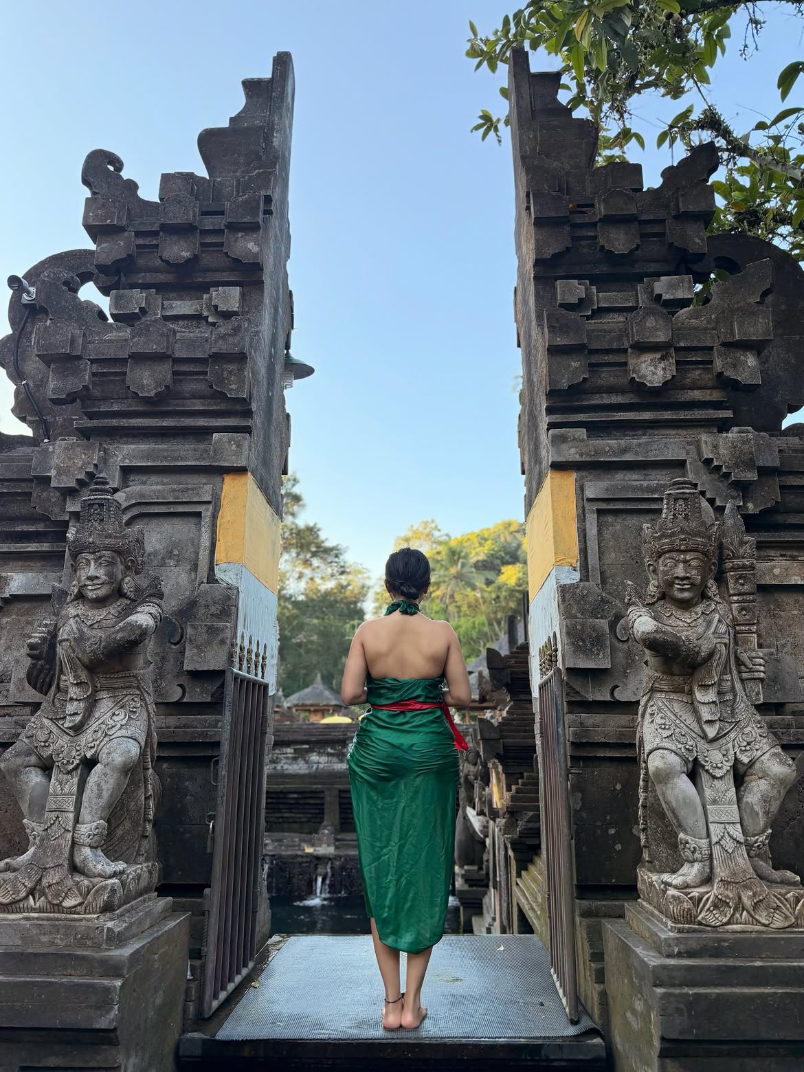 Iswarya Menon Pooja in Bali Vacation
