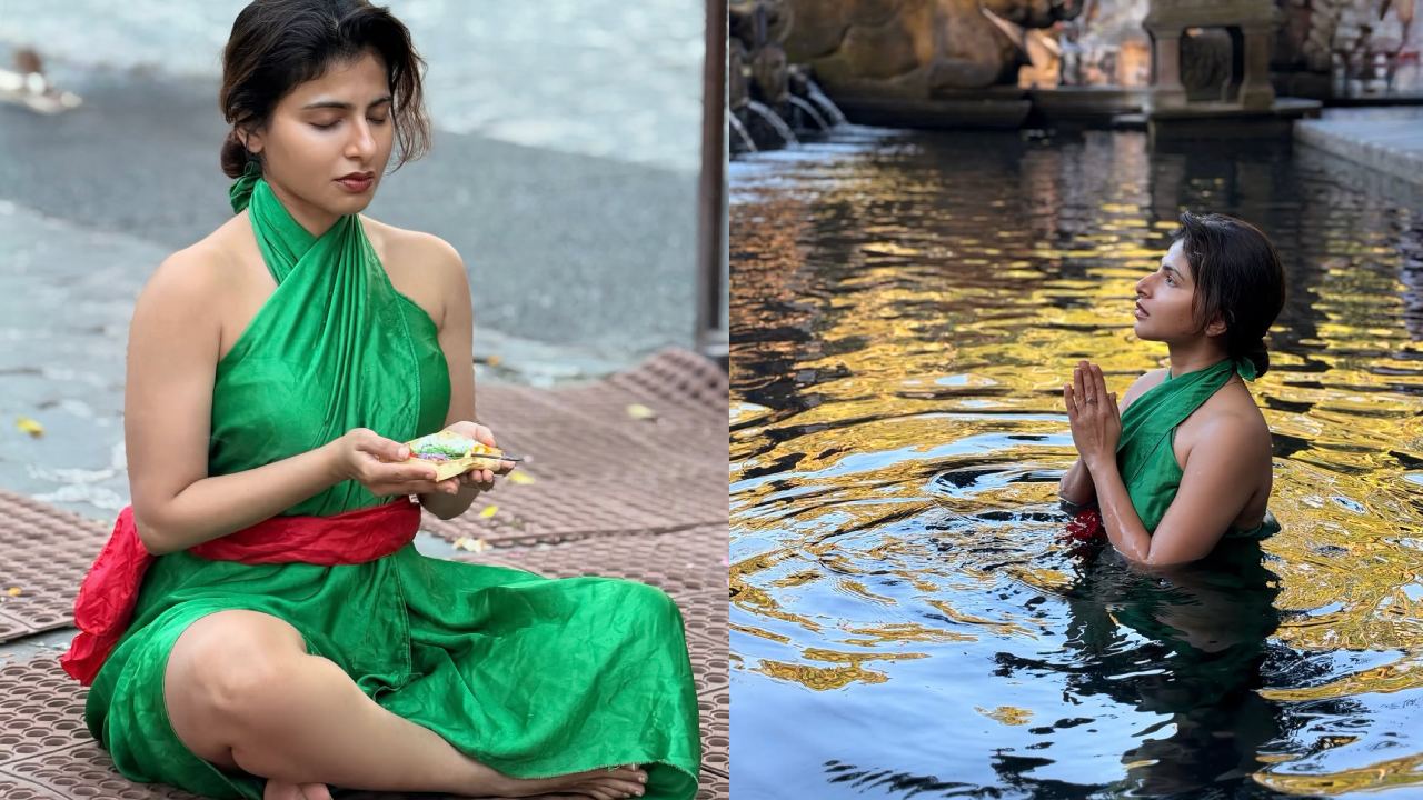Iswarya Menon : బాలిలో పూజలు చేస్తున్న ఐశ్వర్య మీనన్.. ఫొటోలు..