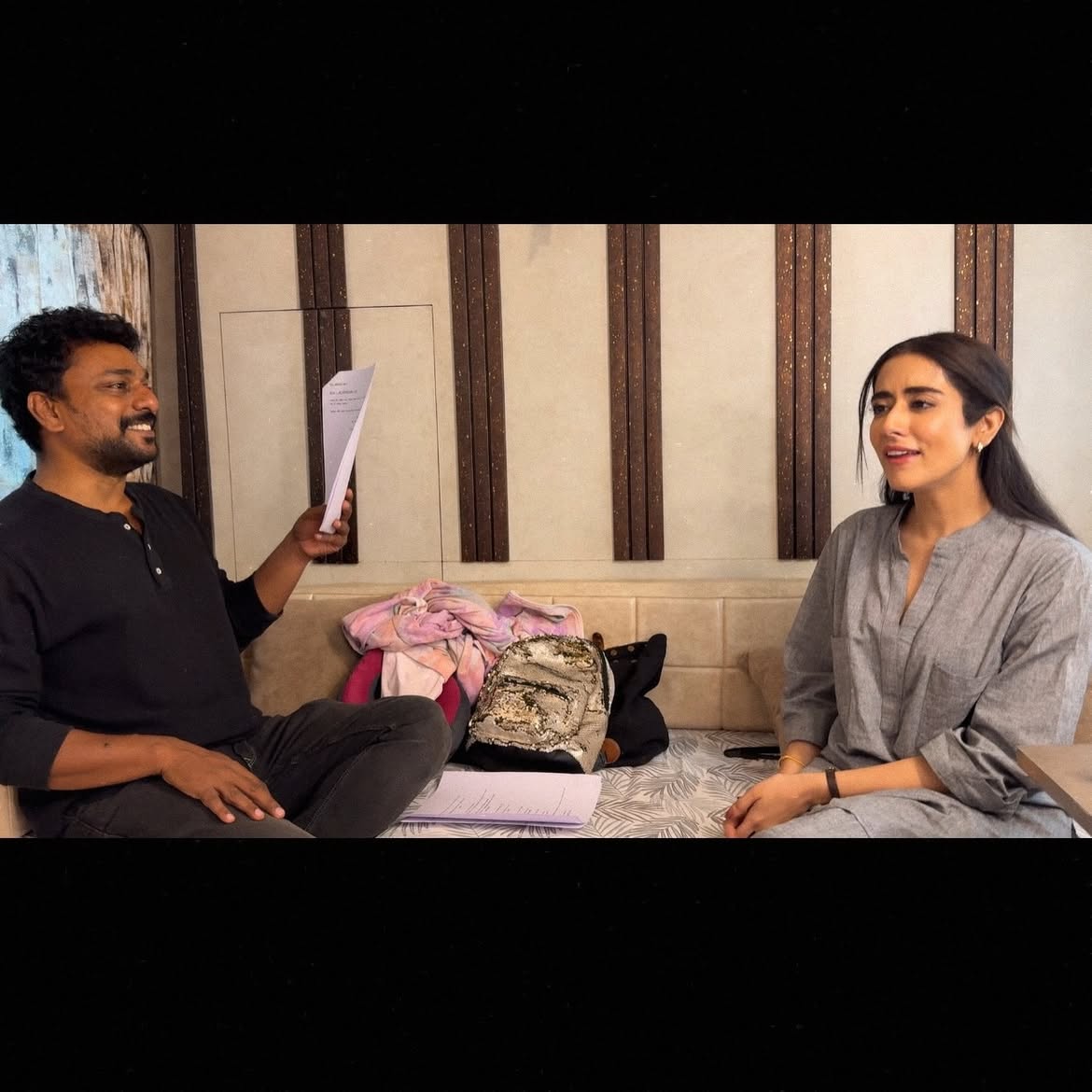 Jonita Gandhi Shares Hrudhayam Murali Working Stills