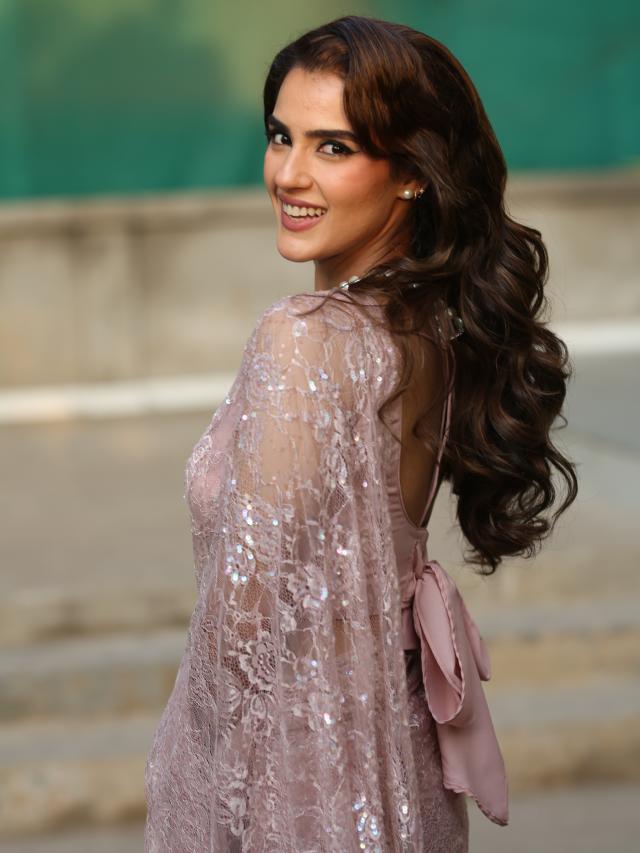 Kavya Thapar Shines in Saree at Song Launch Event