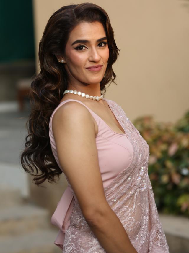 Kavya Thapar Shines in Saree at Song Launch Event